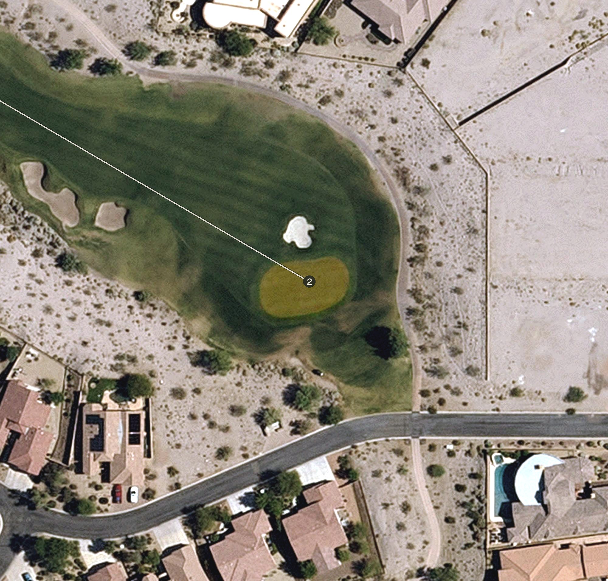 Aerial view of #2 Green, AZ