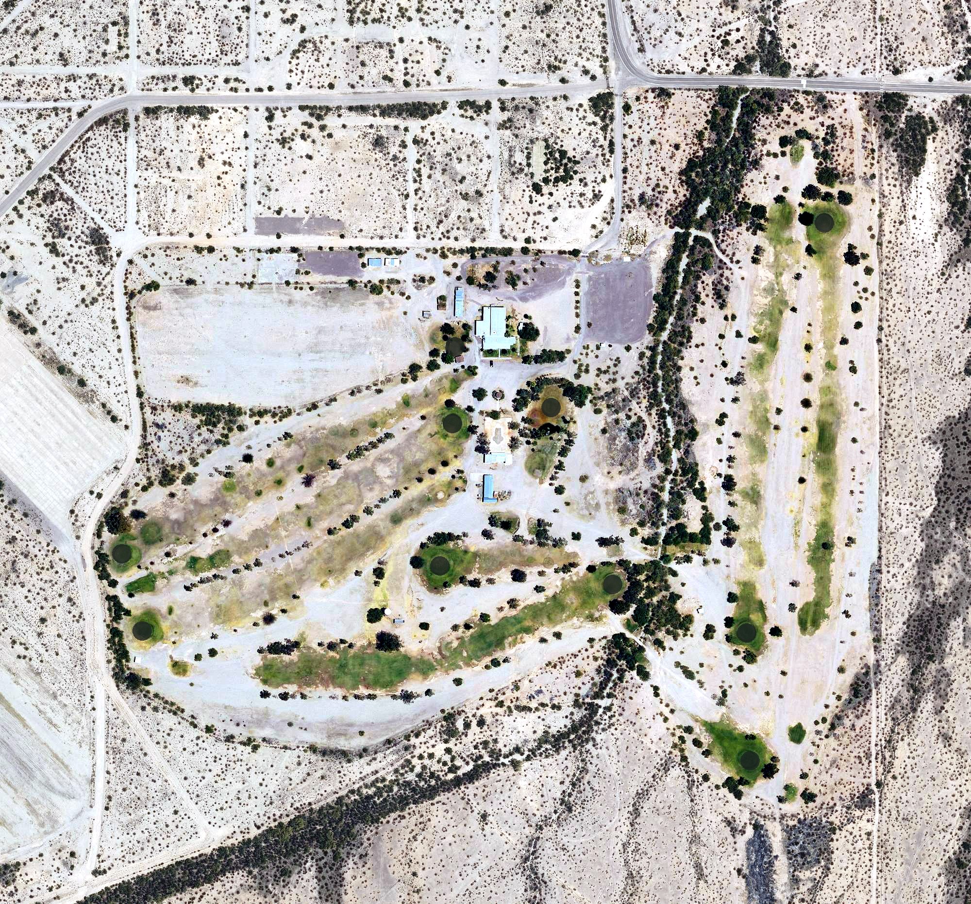 Aerial view of Ajo Country Club and Golf Course, AZ