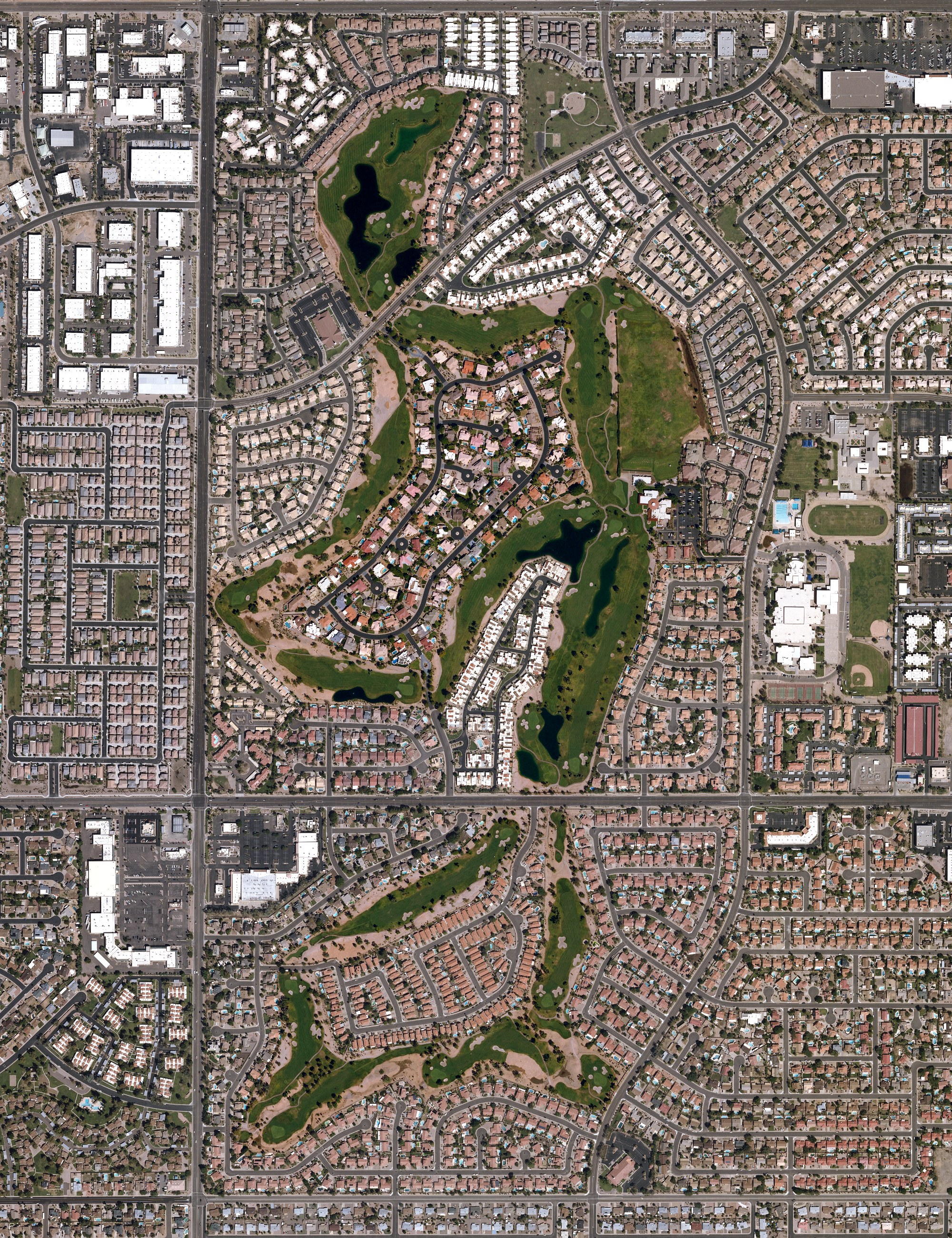 Aerial view of Alta Mesa Golf Club, AZ