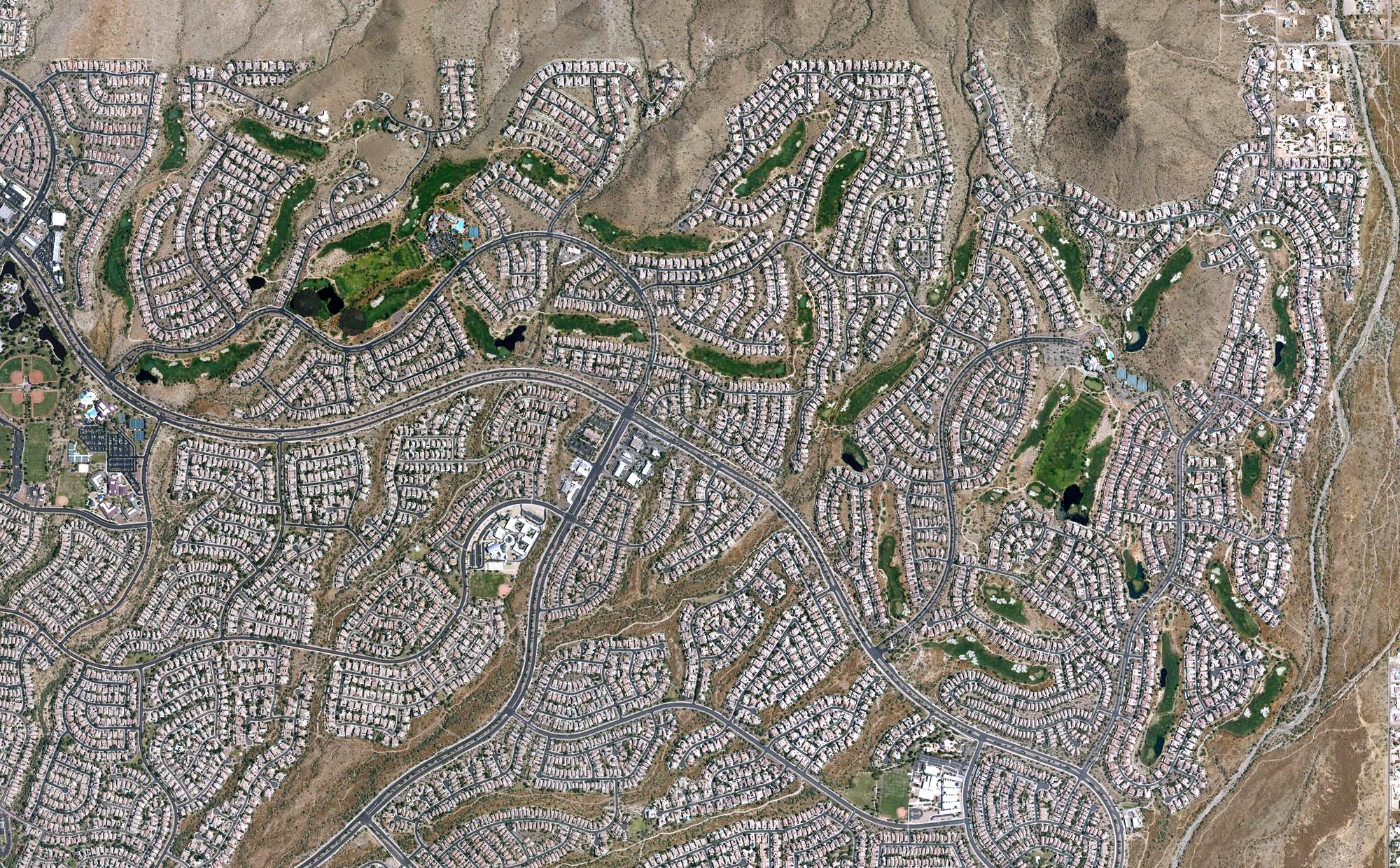 Aerial view of Anthem Golf & Country Club, AZ