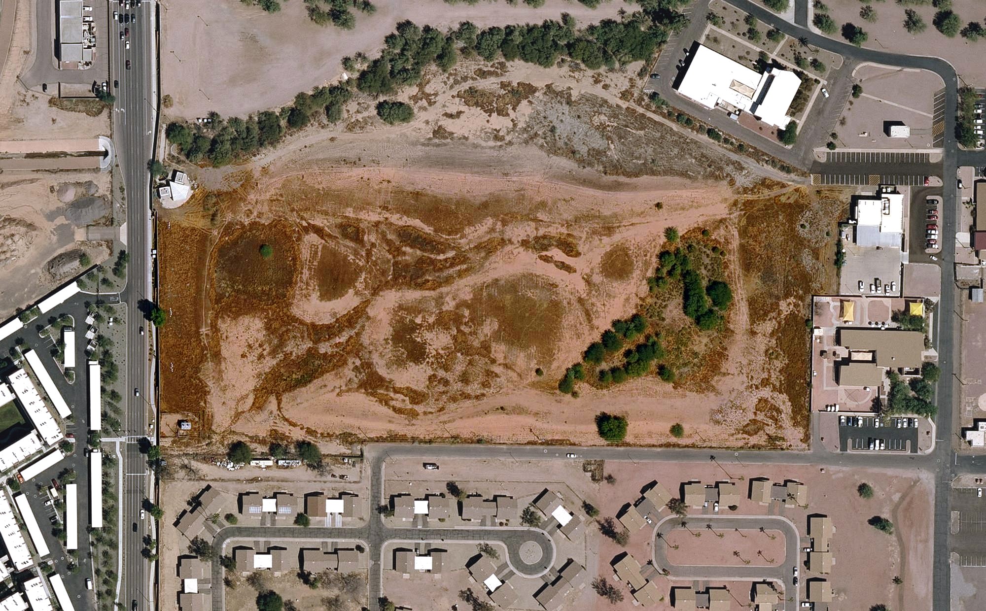 Aerial view of ASU Driving Range, AZ