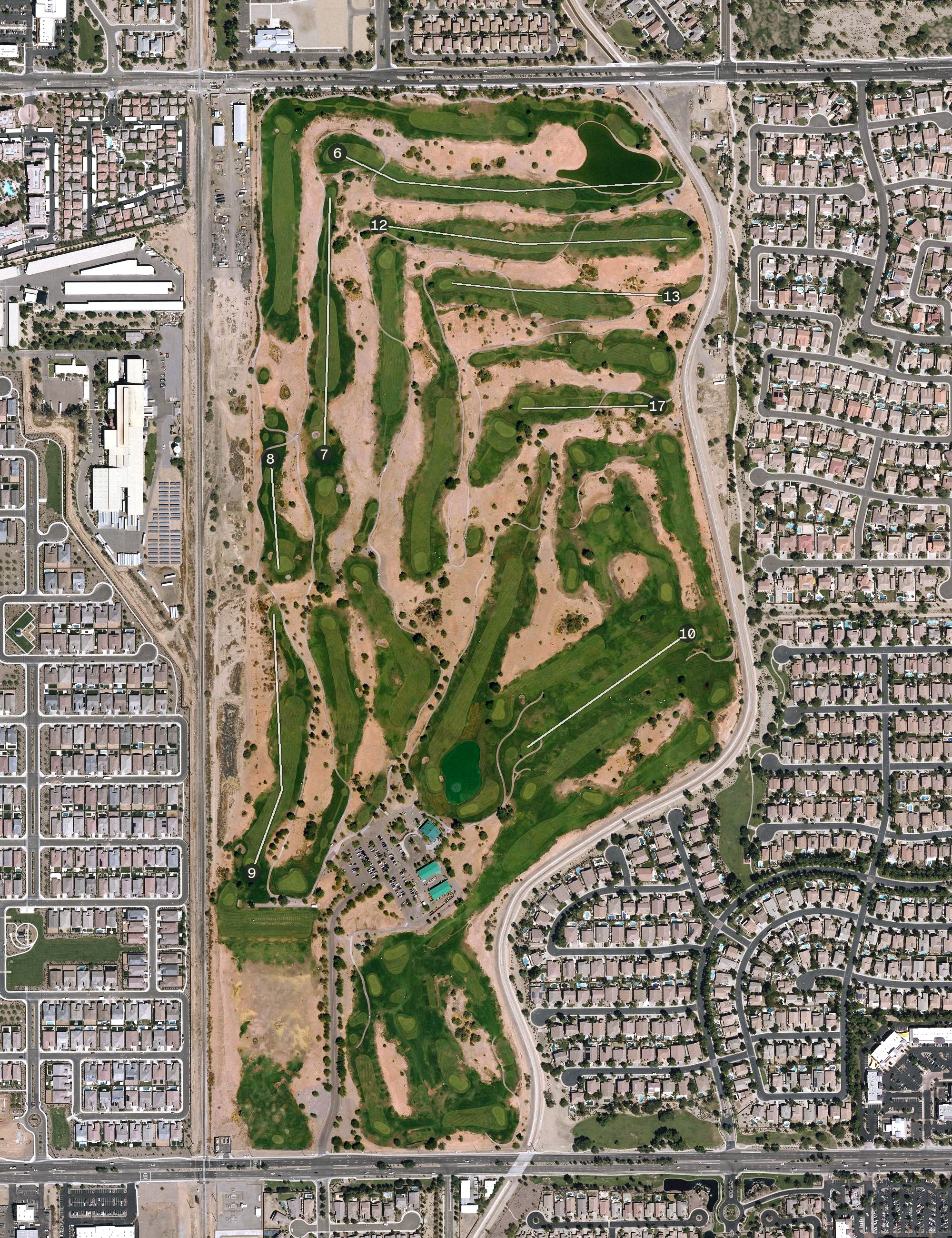 Aerial view of Bear Creek Golf Complex, AZ