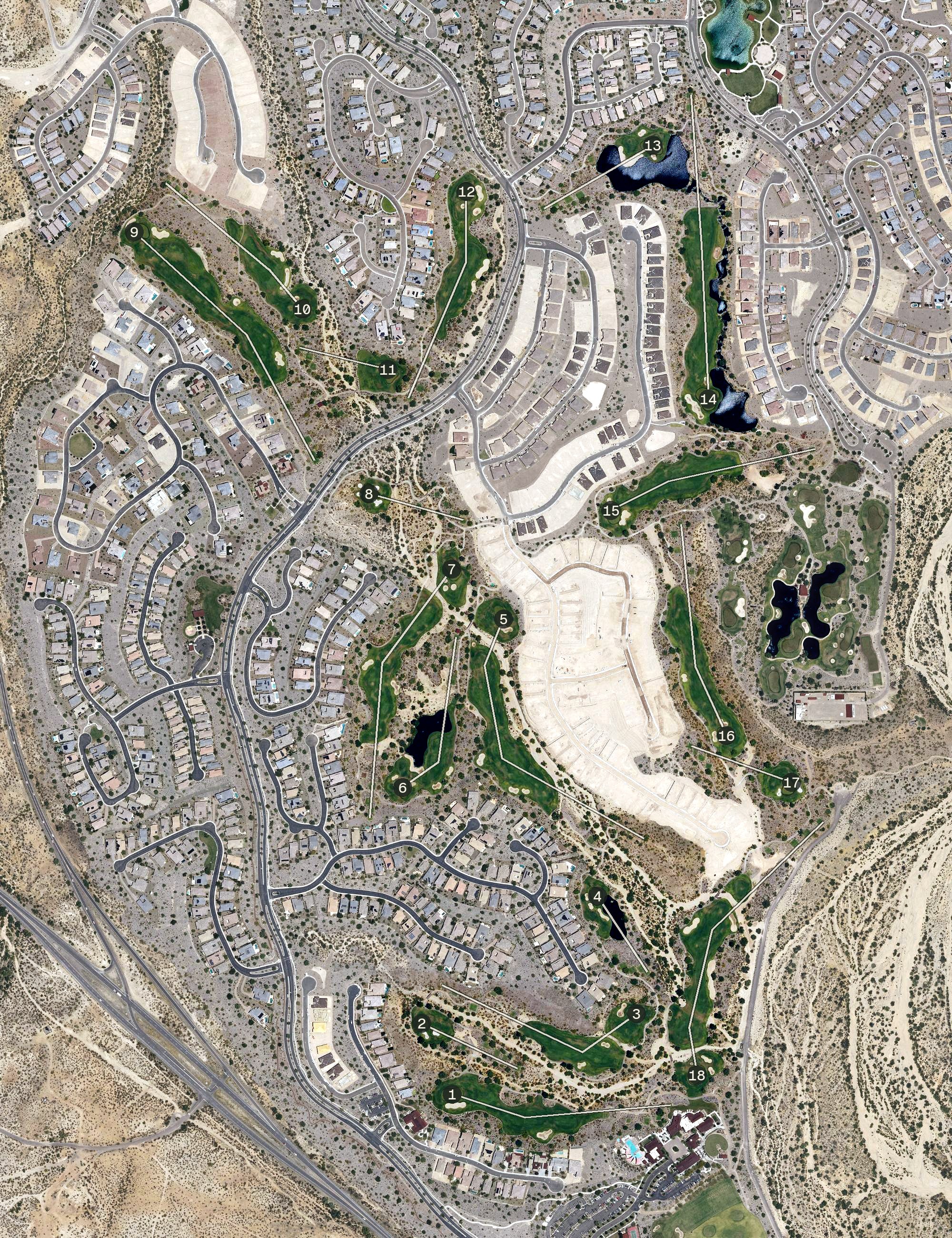 Aerial view of Big Wick, AZ
