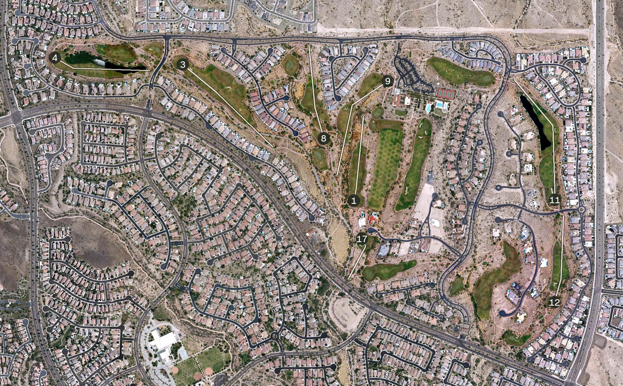 Aerial view of Blackstone Country Club, AZ