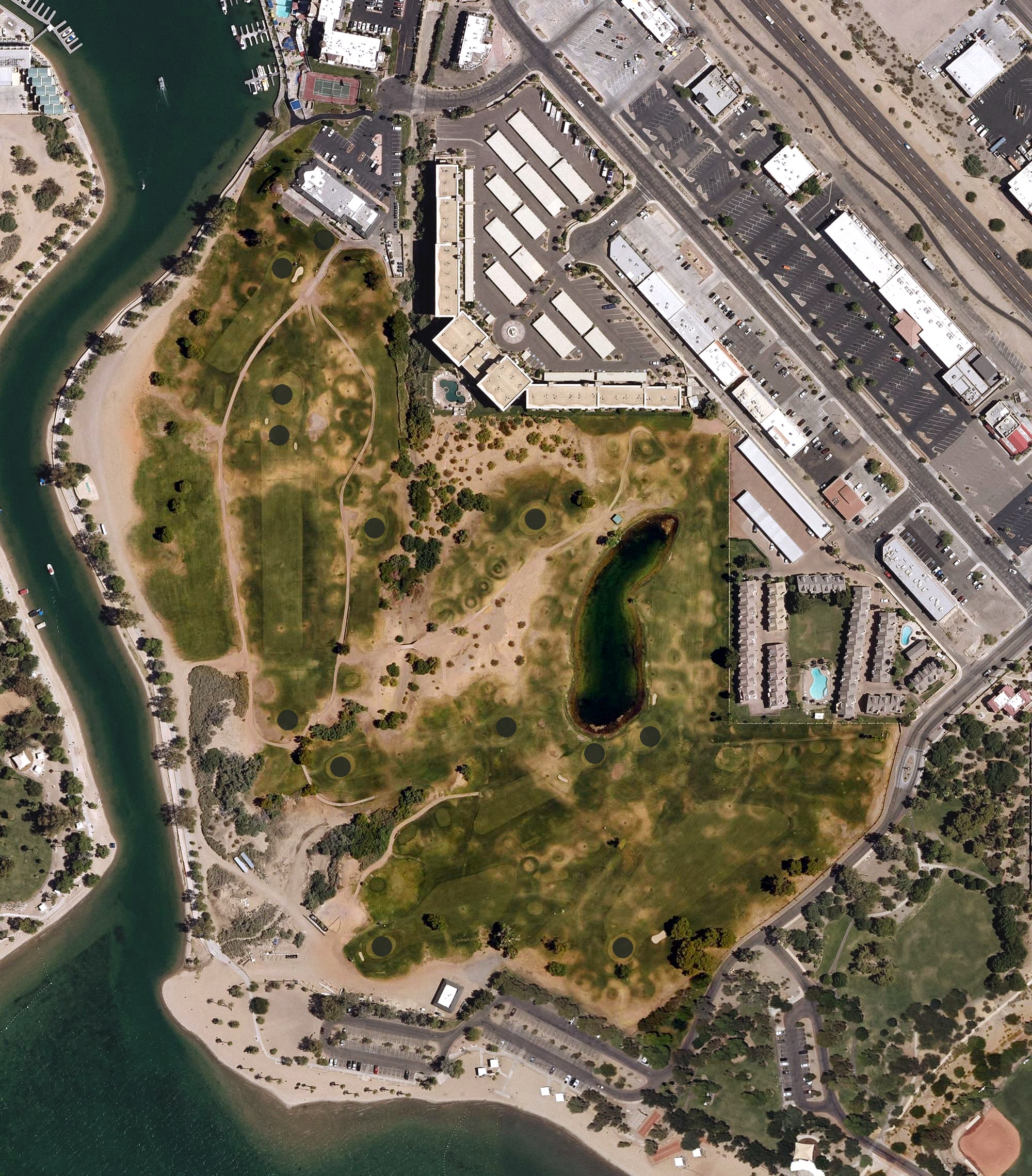 Aerial view of Bridgewater Links, AZ