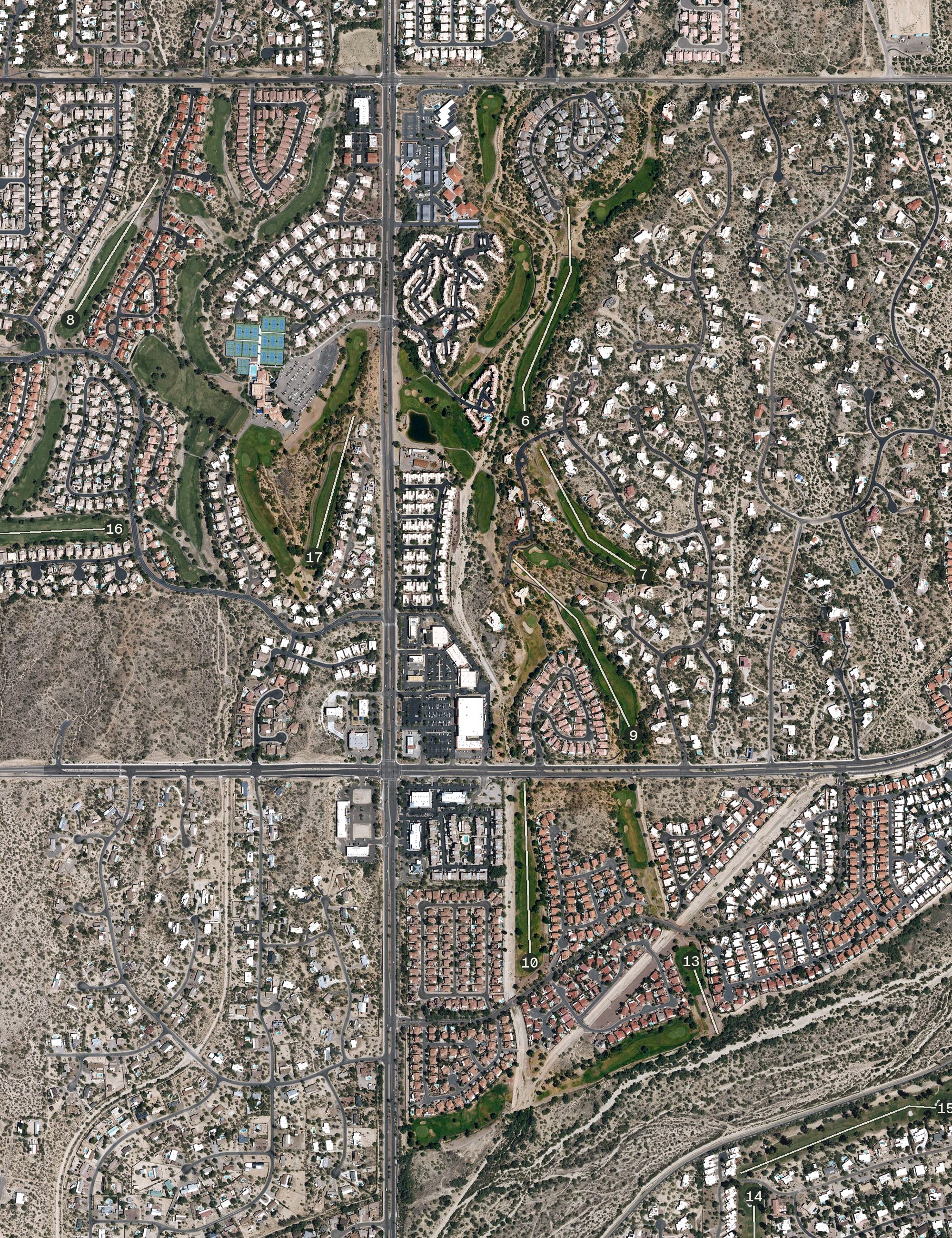 Aerial view of Cañada Course, AZ