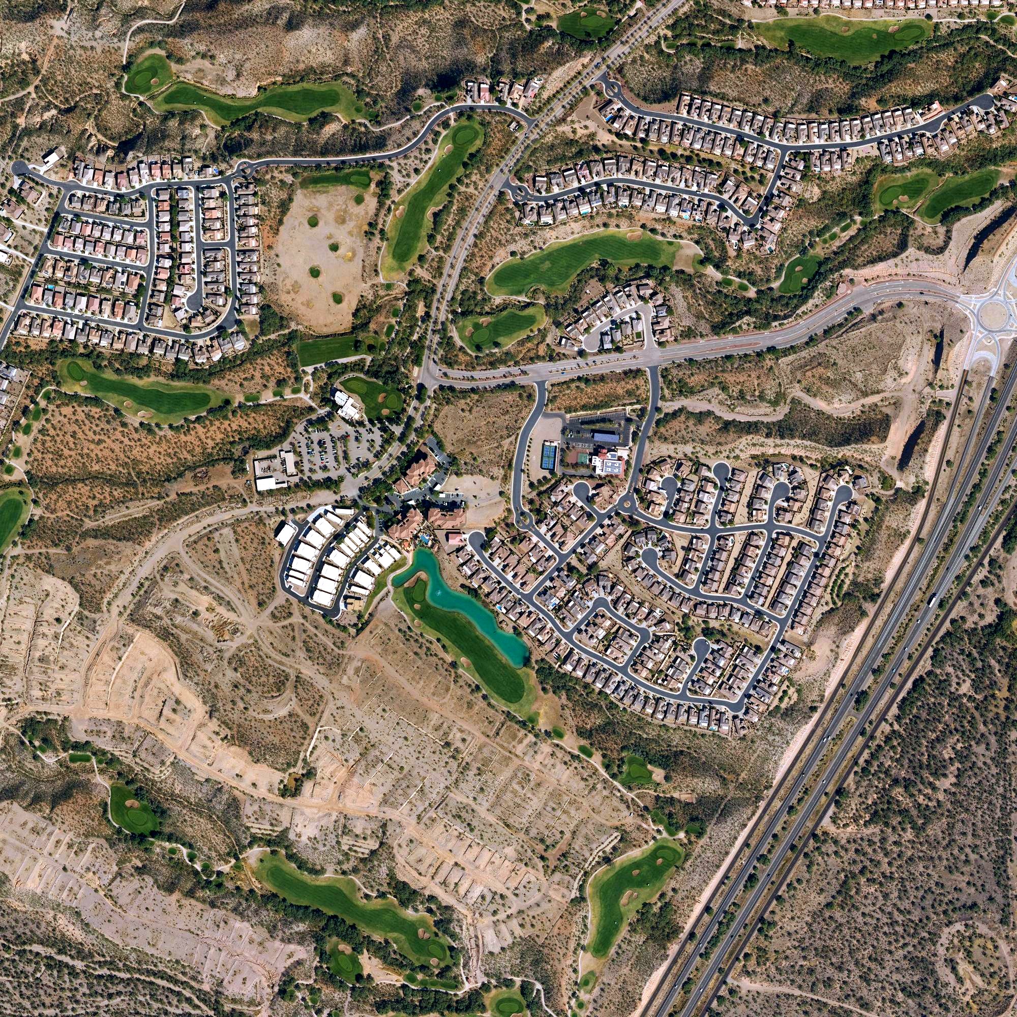 Aerial view of Canoa Ranch Golf Club, AZ