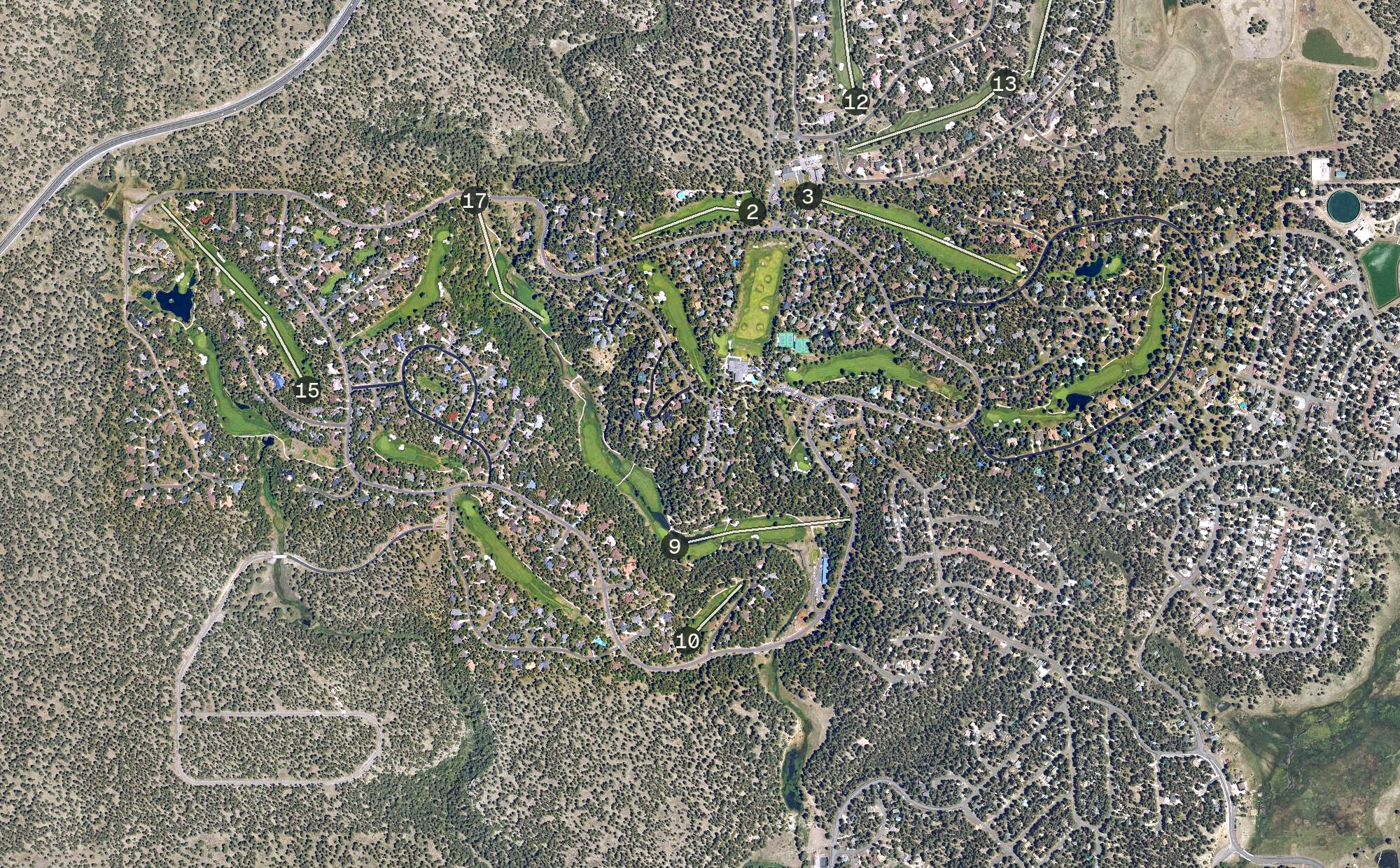 Aerial view of Canyon At Forest Highlands, AZ