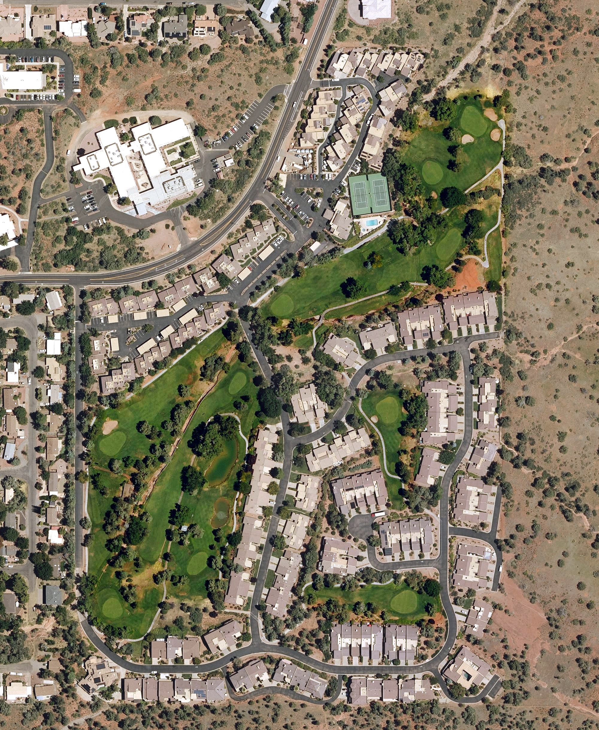 Aerial view of Canyon Mesa Country Club, AZ