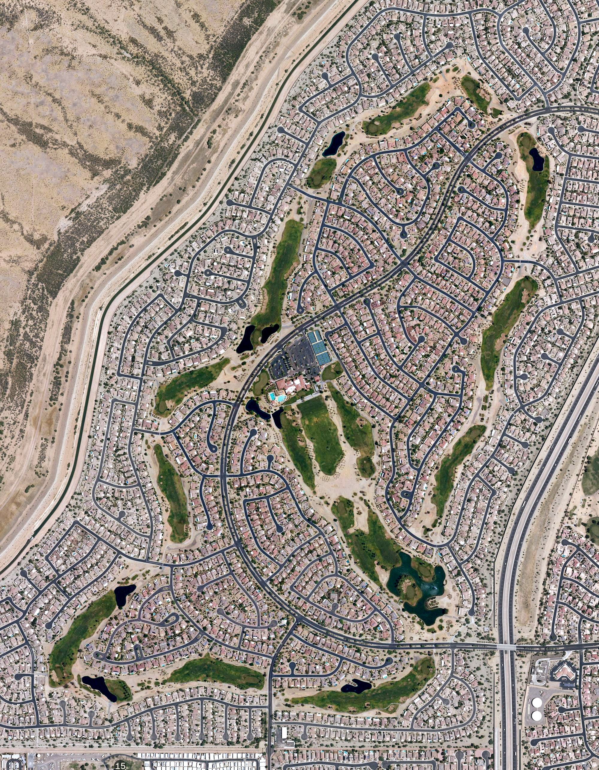 Aerial view of Cimarron Golf Club, AZ