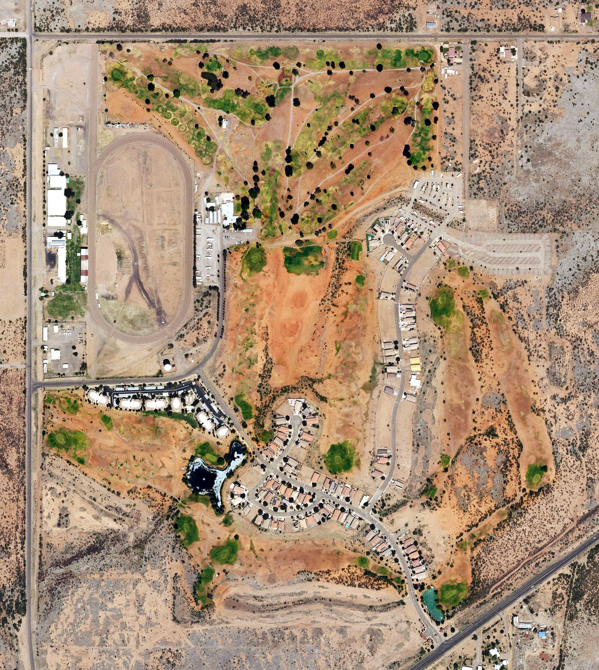 Aerial view of City of Douglas Municipal Golf Course, AZ