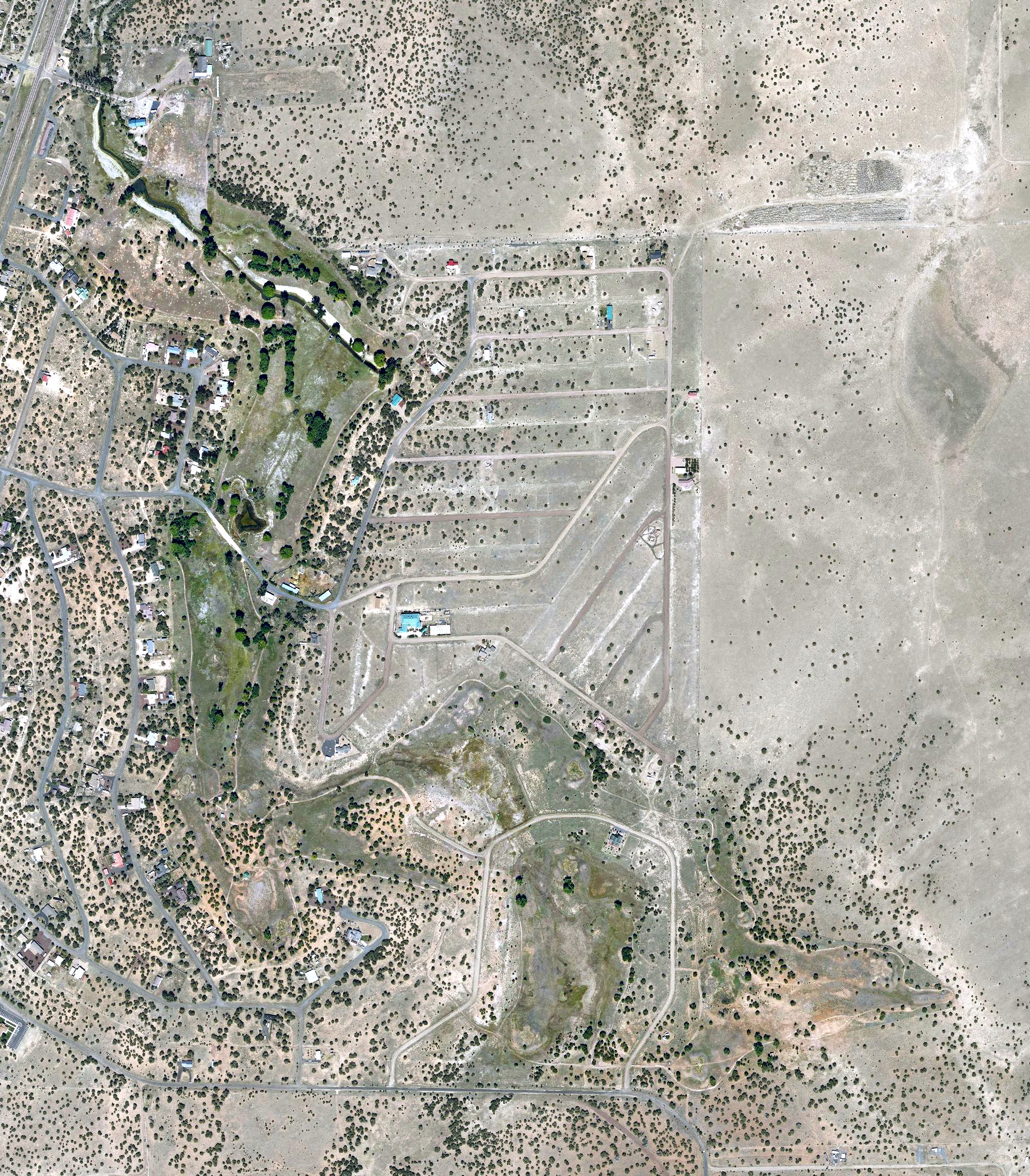 Aerial view of Concho Valley Country Club, AZ
