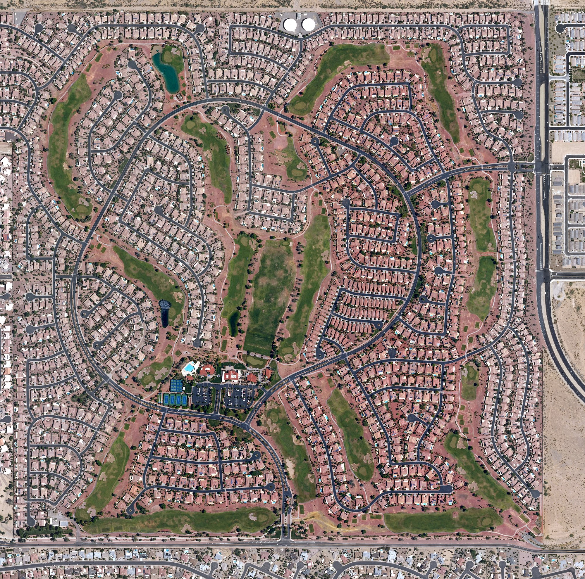 Aerial view of Corte Bella Golf Club, AZ