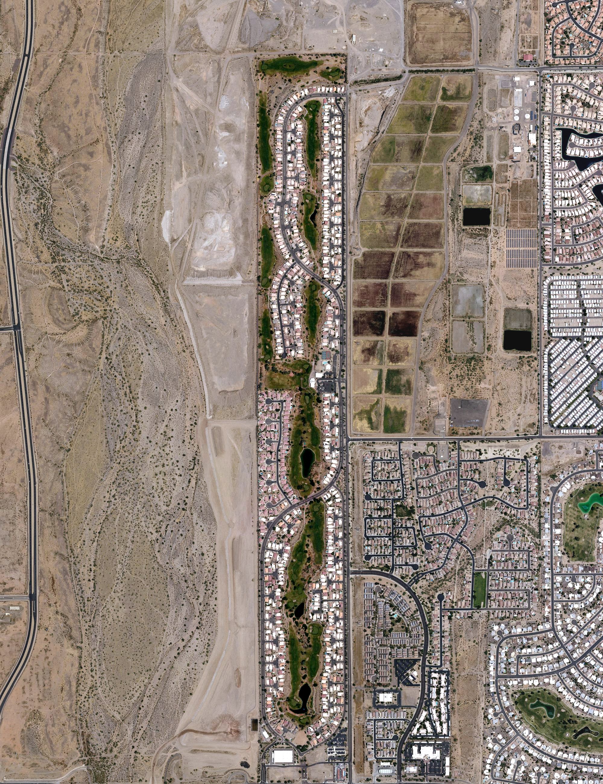 Aerial view of Coyote Lakes Golf Club, AZ