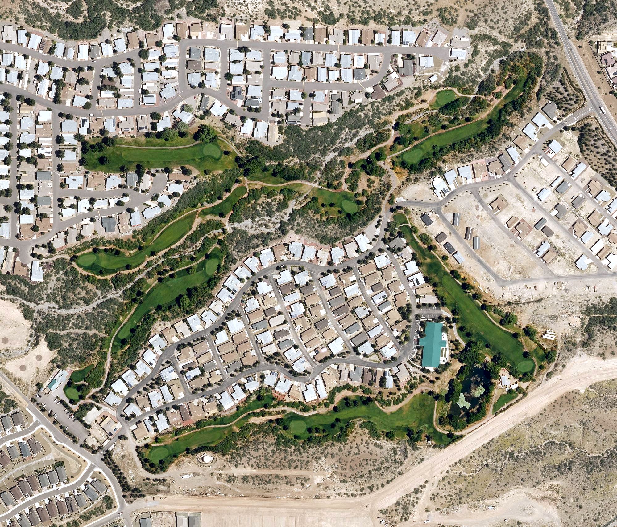 Aerial view of Coyote Trails Golf Cours (ex Pine Shadows), AZ