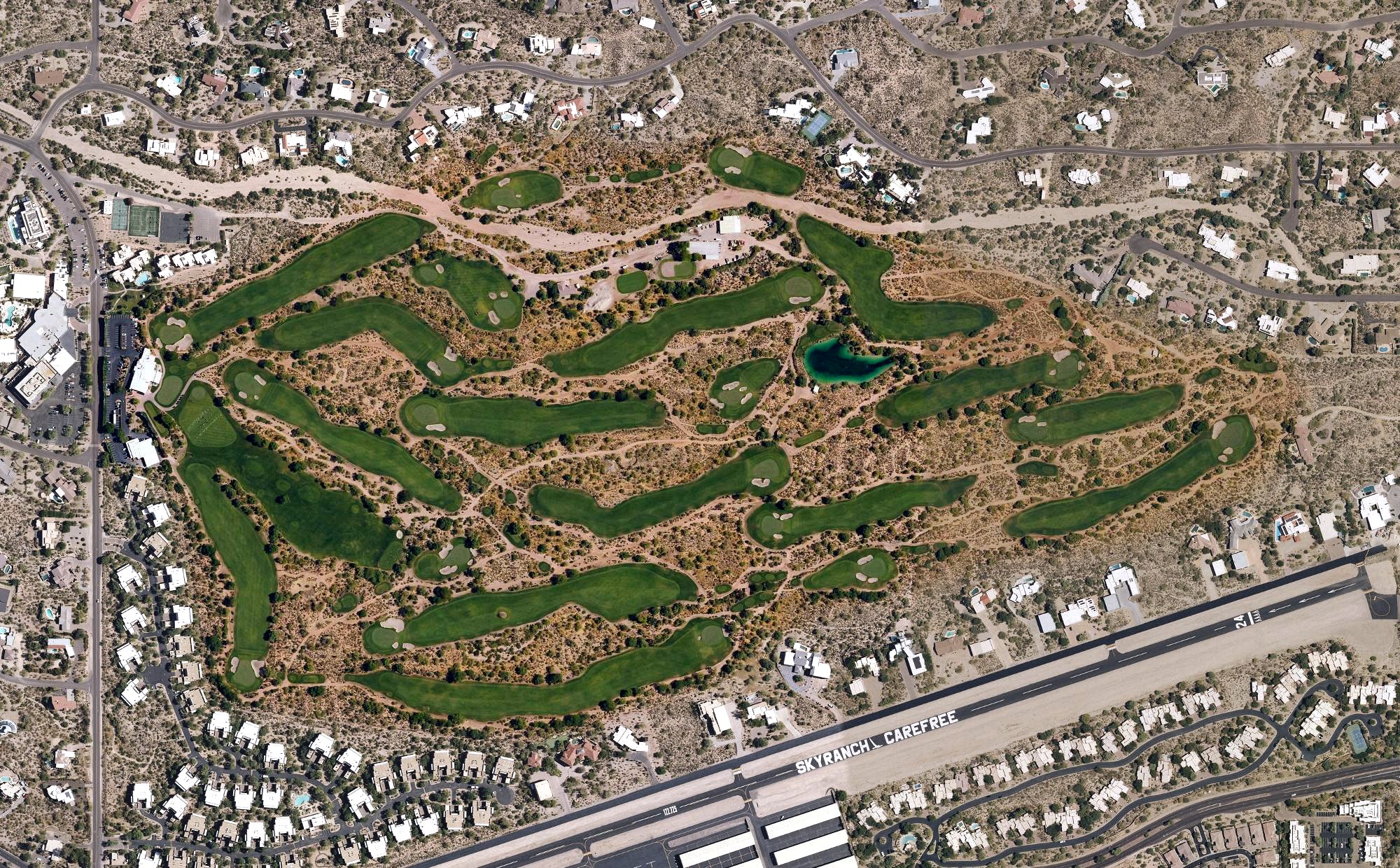 Aerial view of Desert Forest Golf Club, AZ