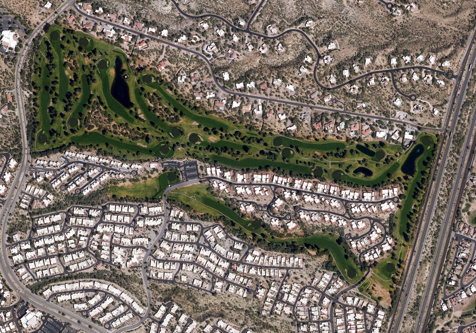 Aerial view of Desert Hills Golf Club of Green Valley, AZ
