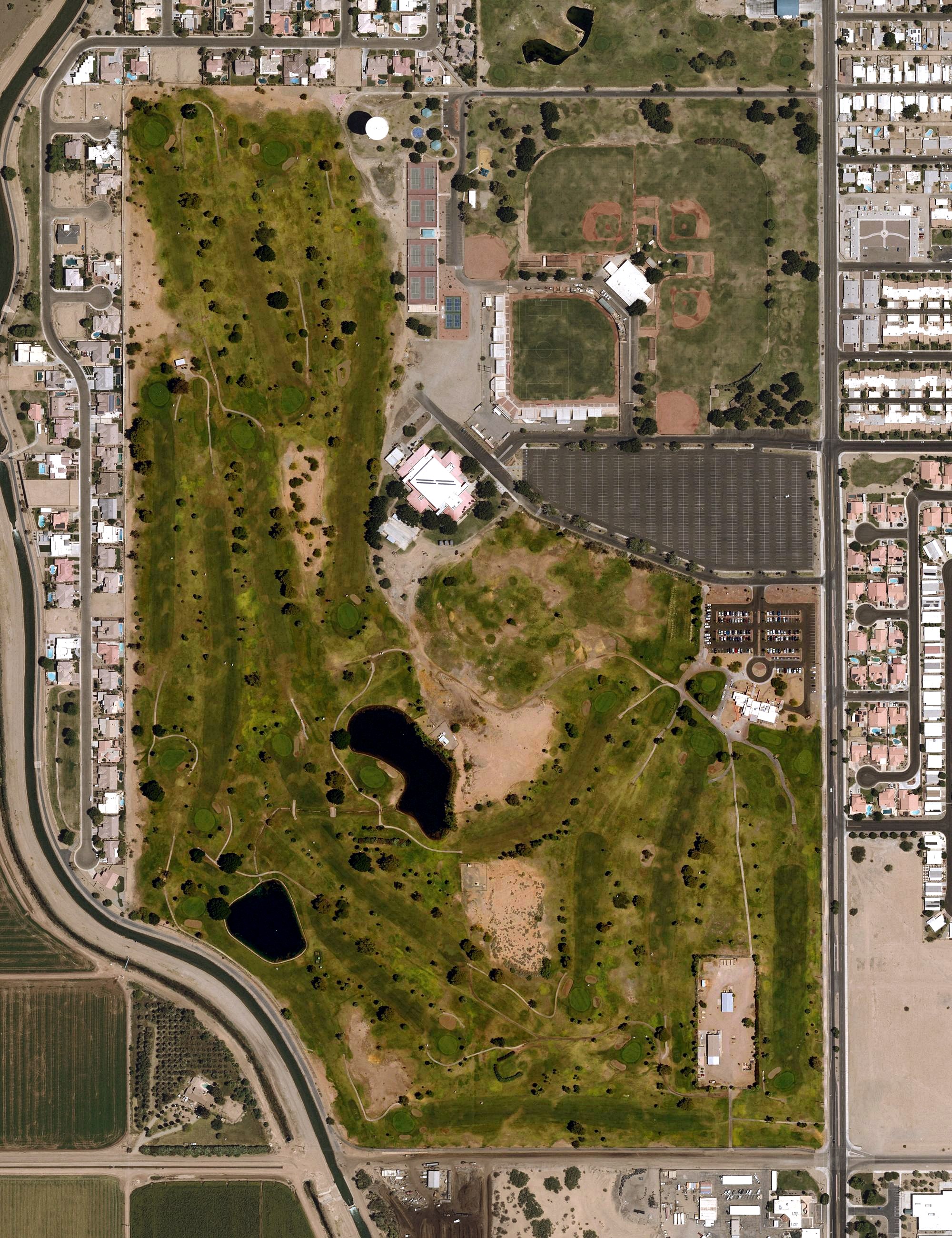 Aerial view of Desert Hills Golf Course, AZ
