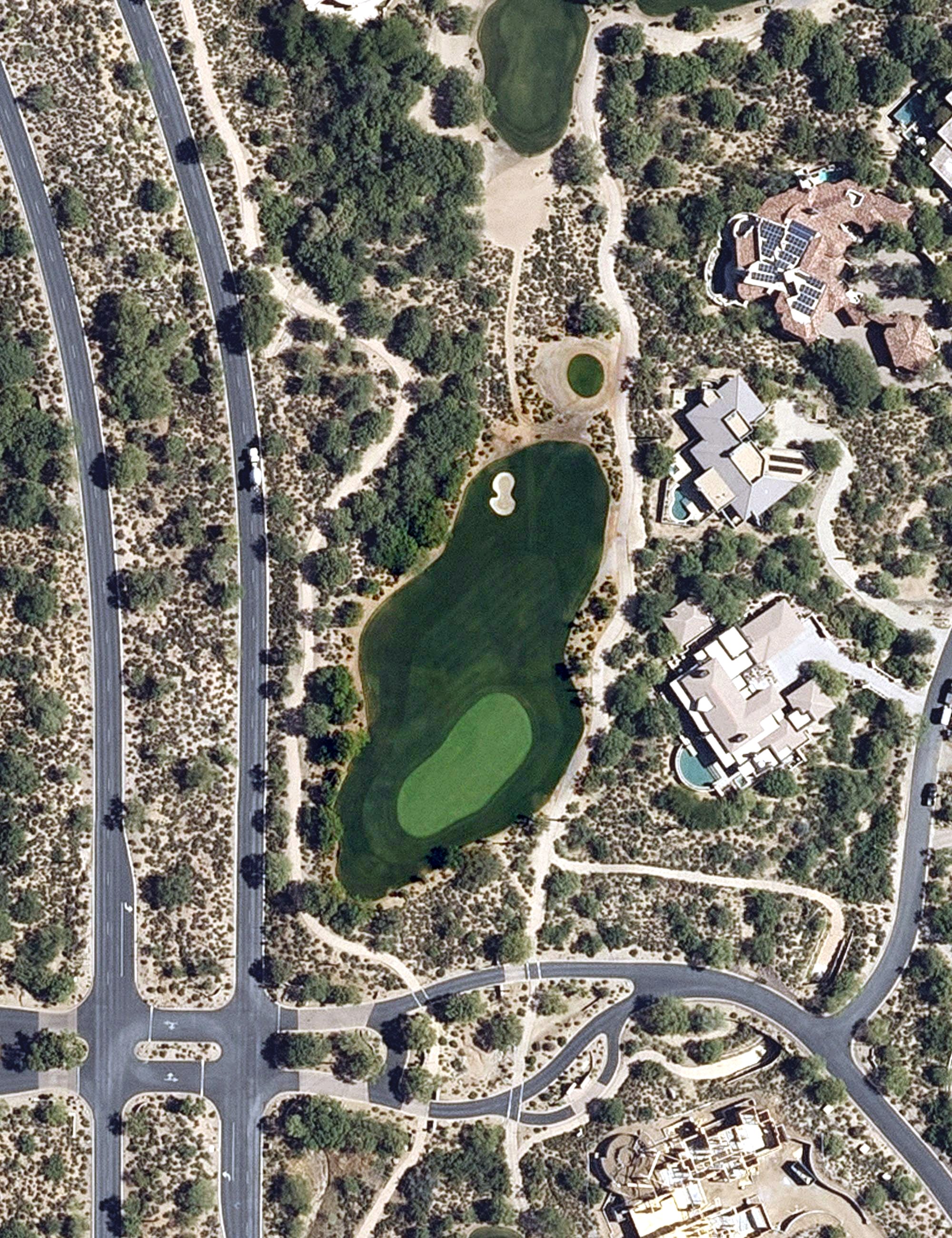 Aerial view of Desert Mountain Apache Golf Course, AZ