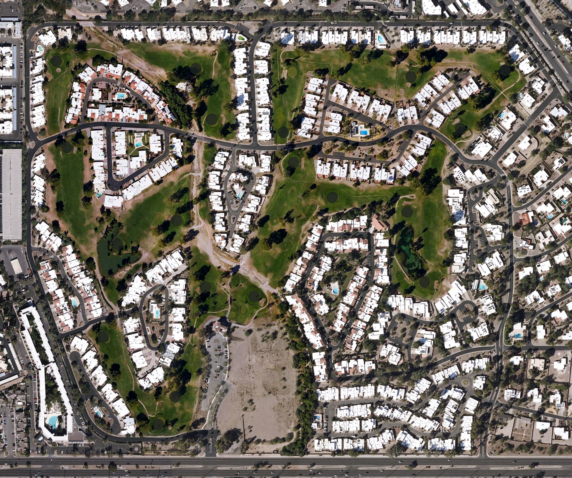 Aerial view of Dorado Golf Course, AZ