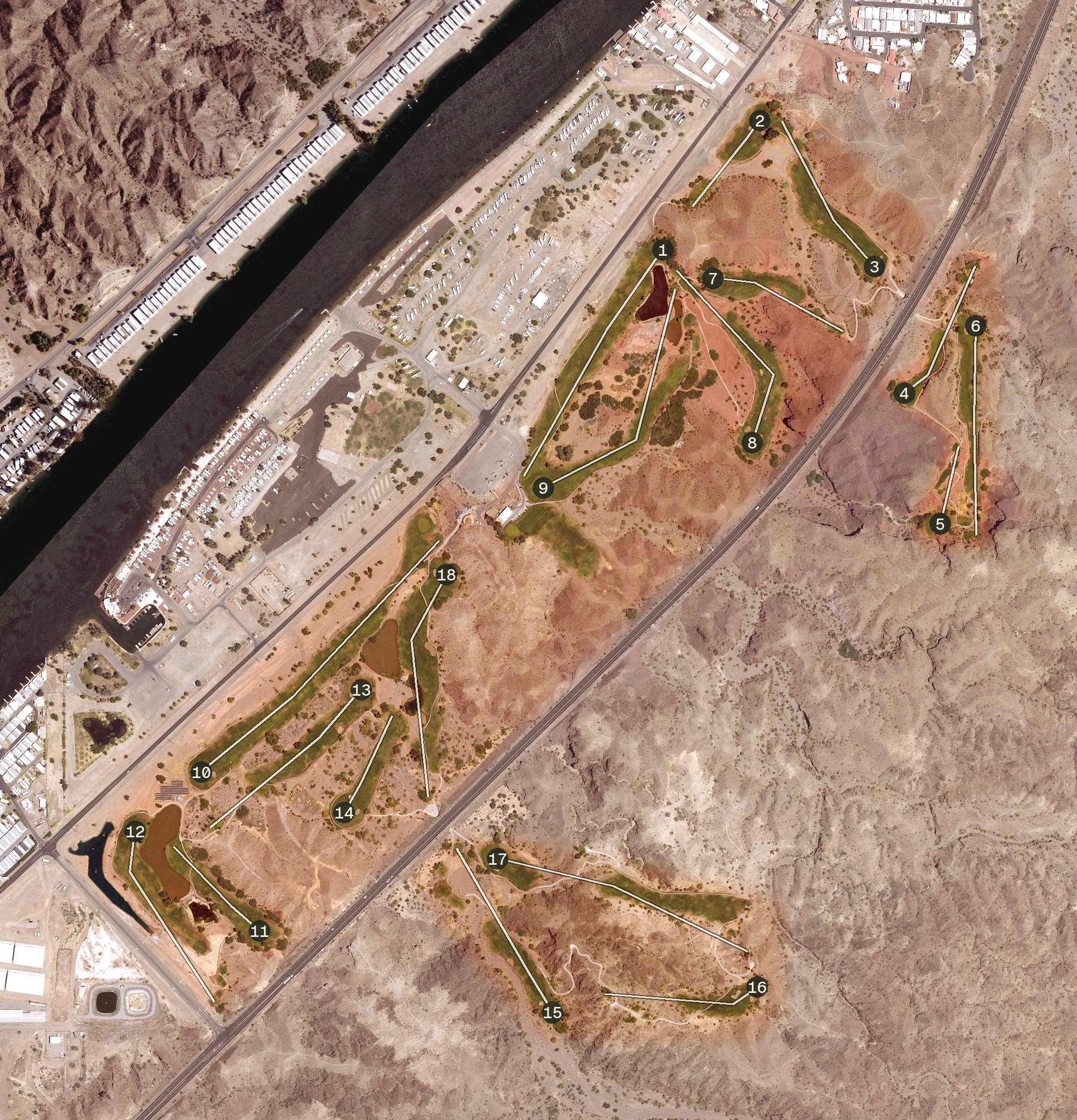 Aerial view of Emerald Canyon Golf Course, AZ