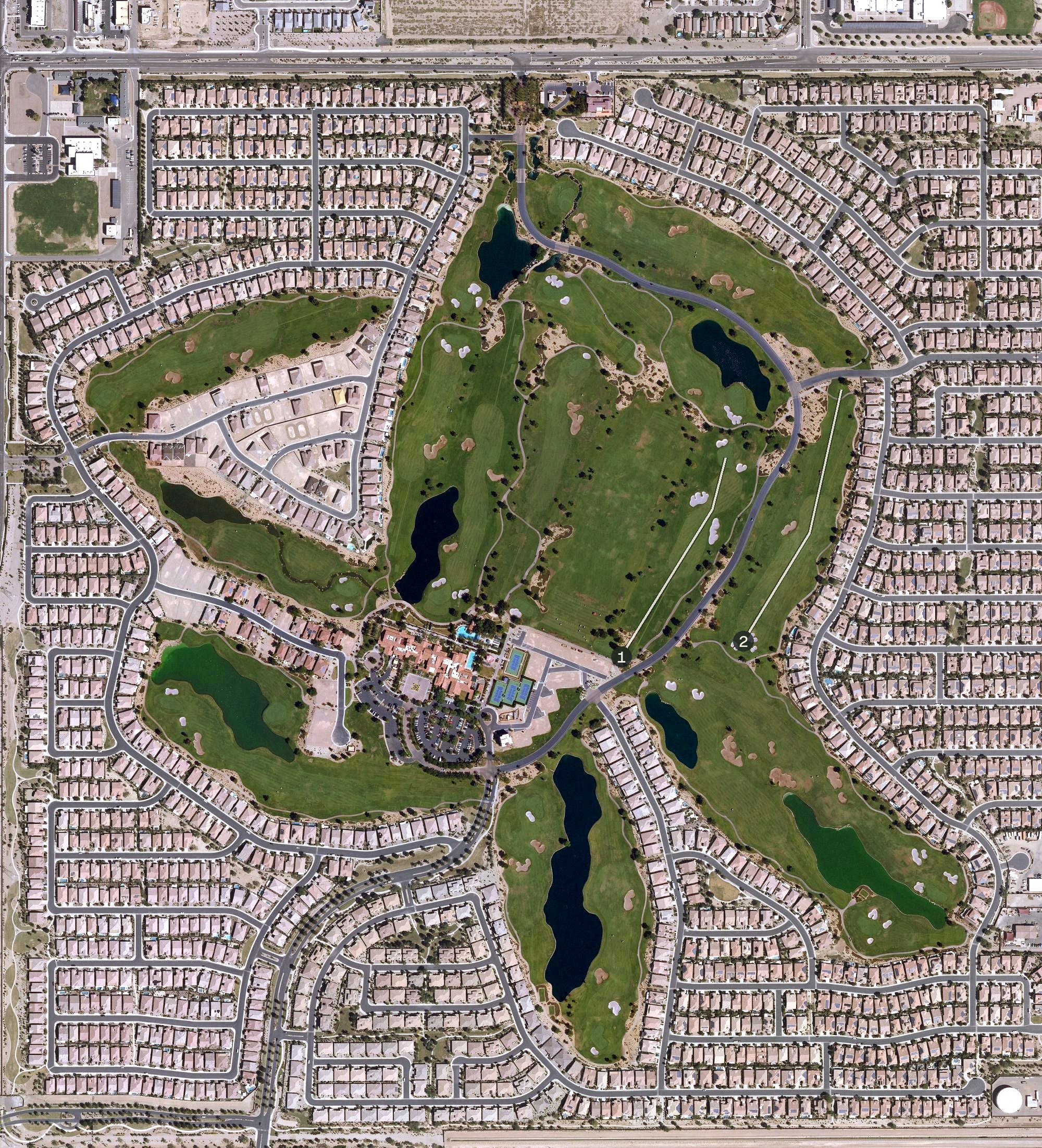 Aerial view of Encanterra Country Club, AZ