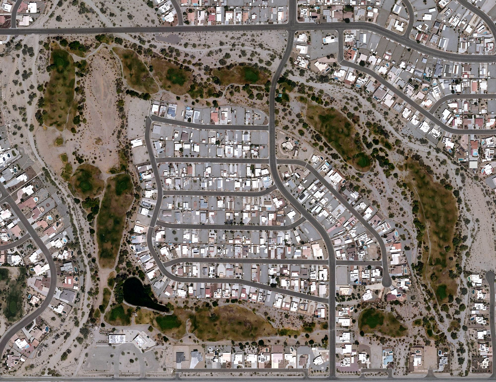Aerial view of Foothills Golf Course, AZ