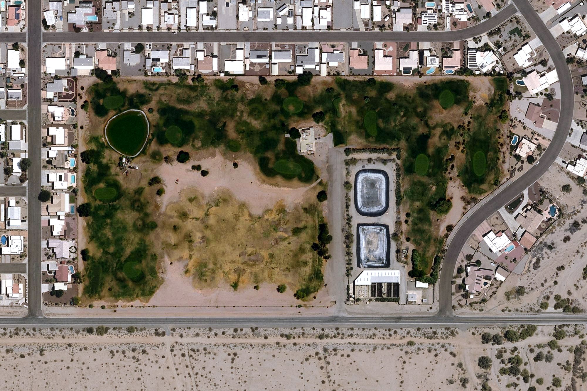 Aerial view of Foothills Par 3 Golf Course, AZ