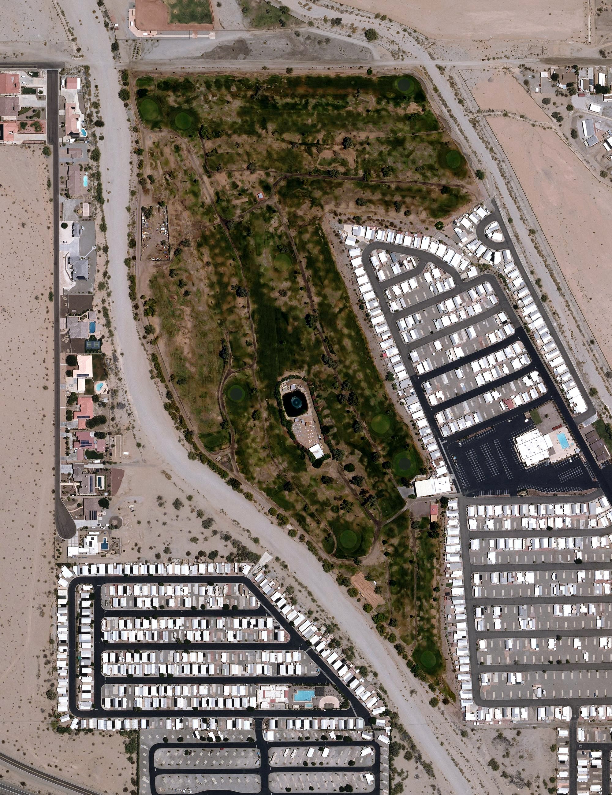 Aerial view of Fortuna Delrey Golf Course, AZ