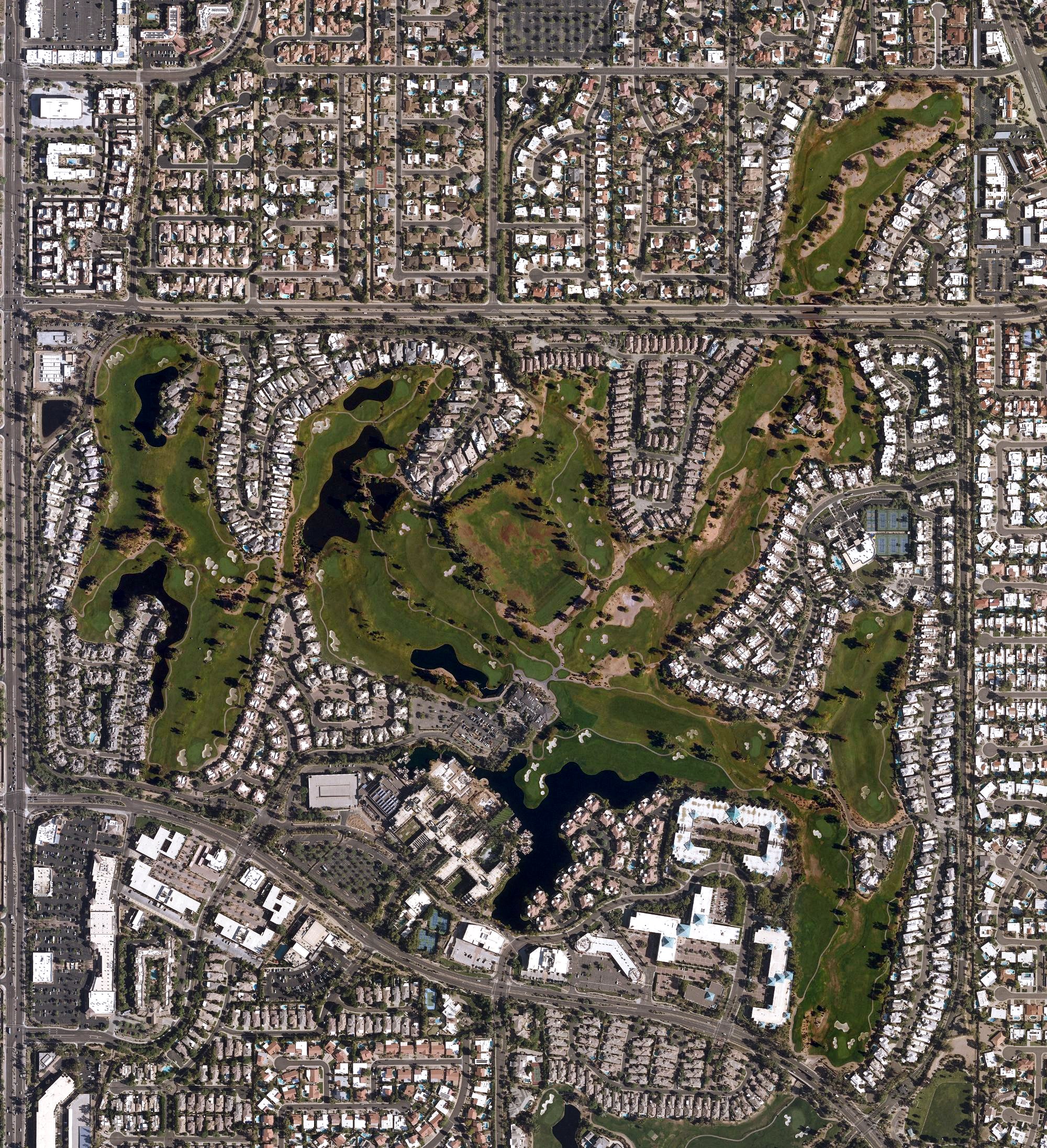 Aerial view of Gainey Ranch Golf Club, AZ