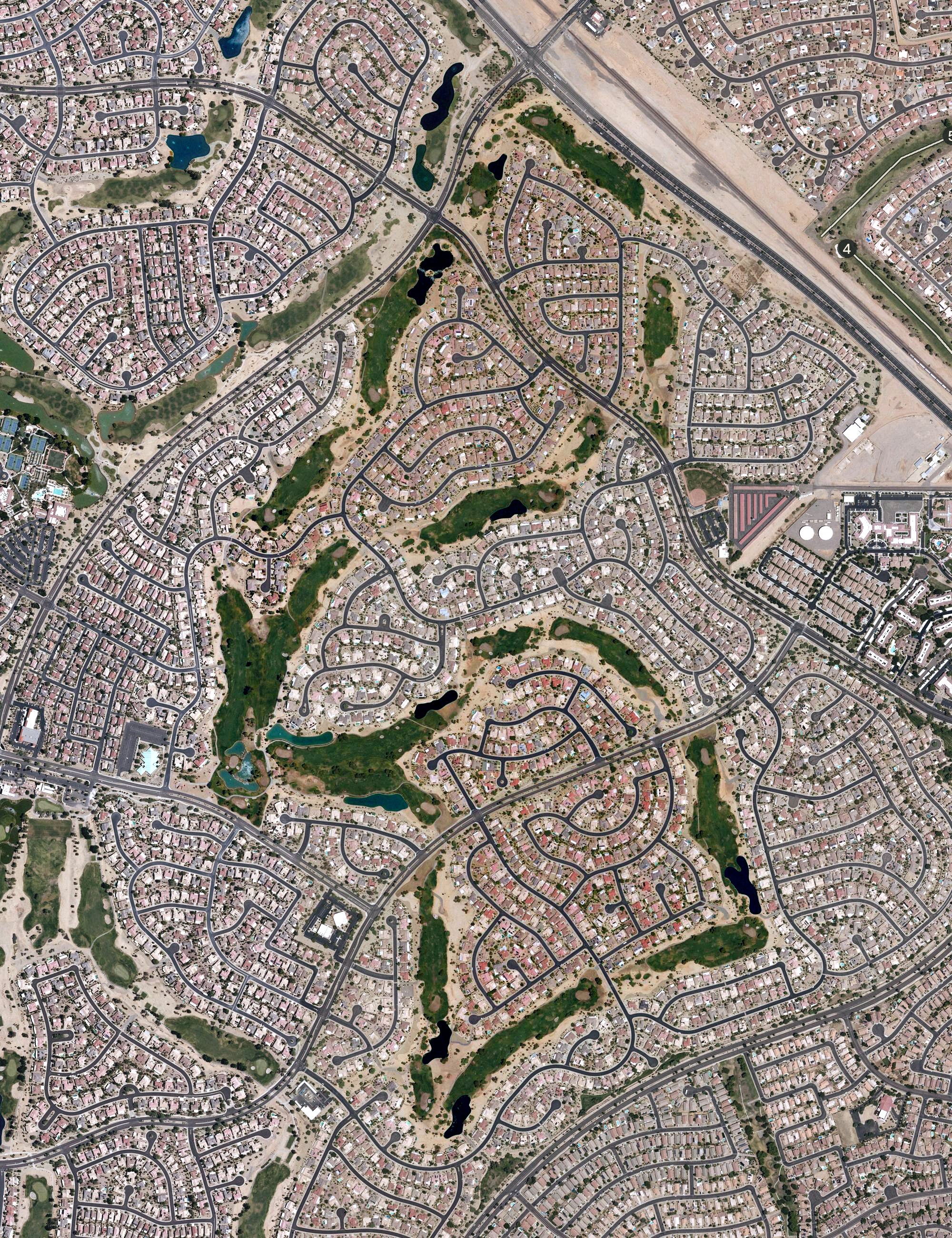 Aerial view of Granite Falls Golf Club - North, AZ