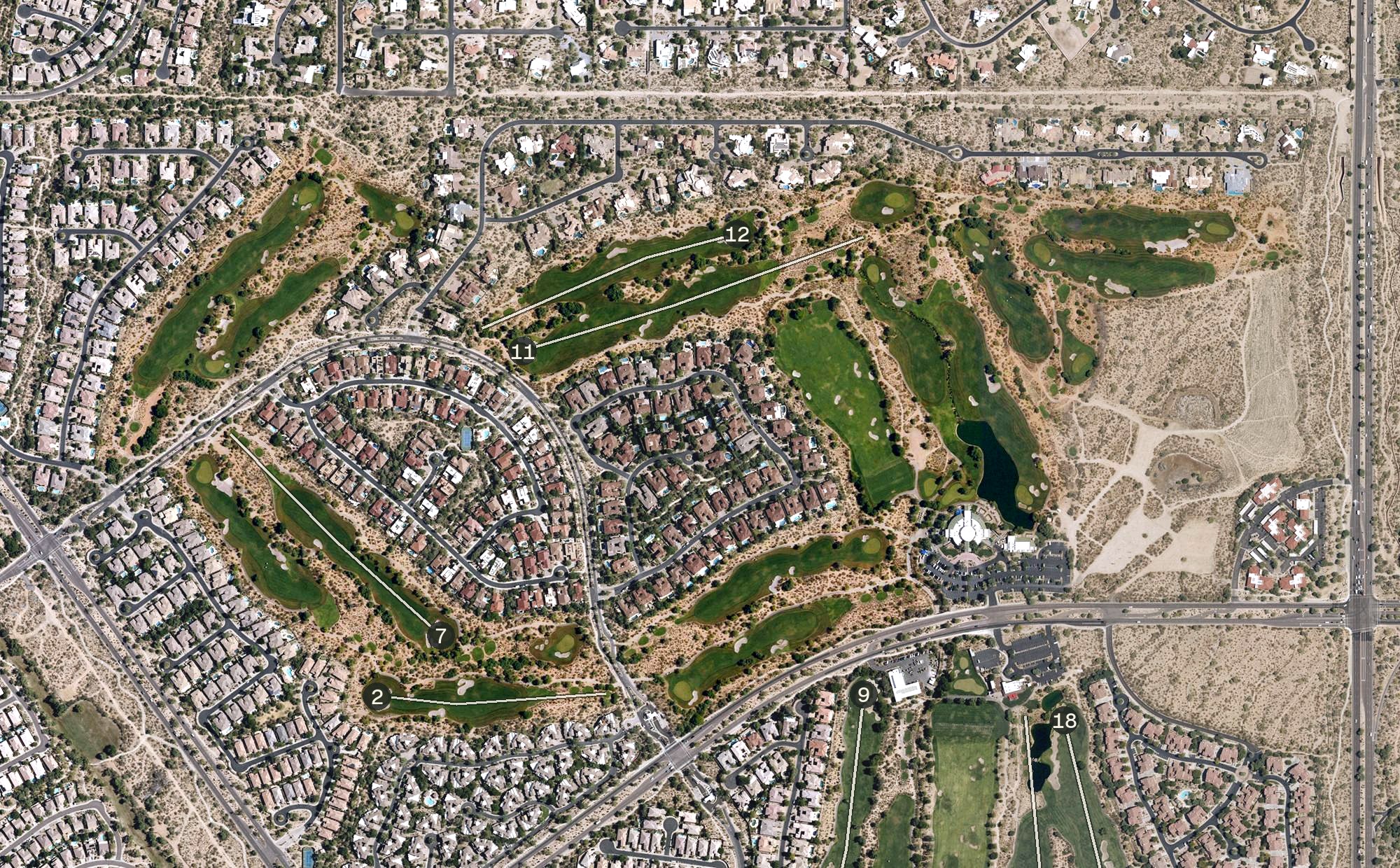 Aerial view of Grayhawk Golf Club - Raptor Course, AZ