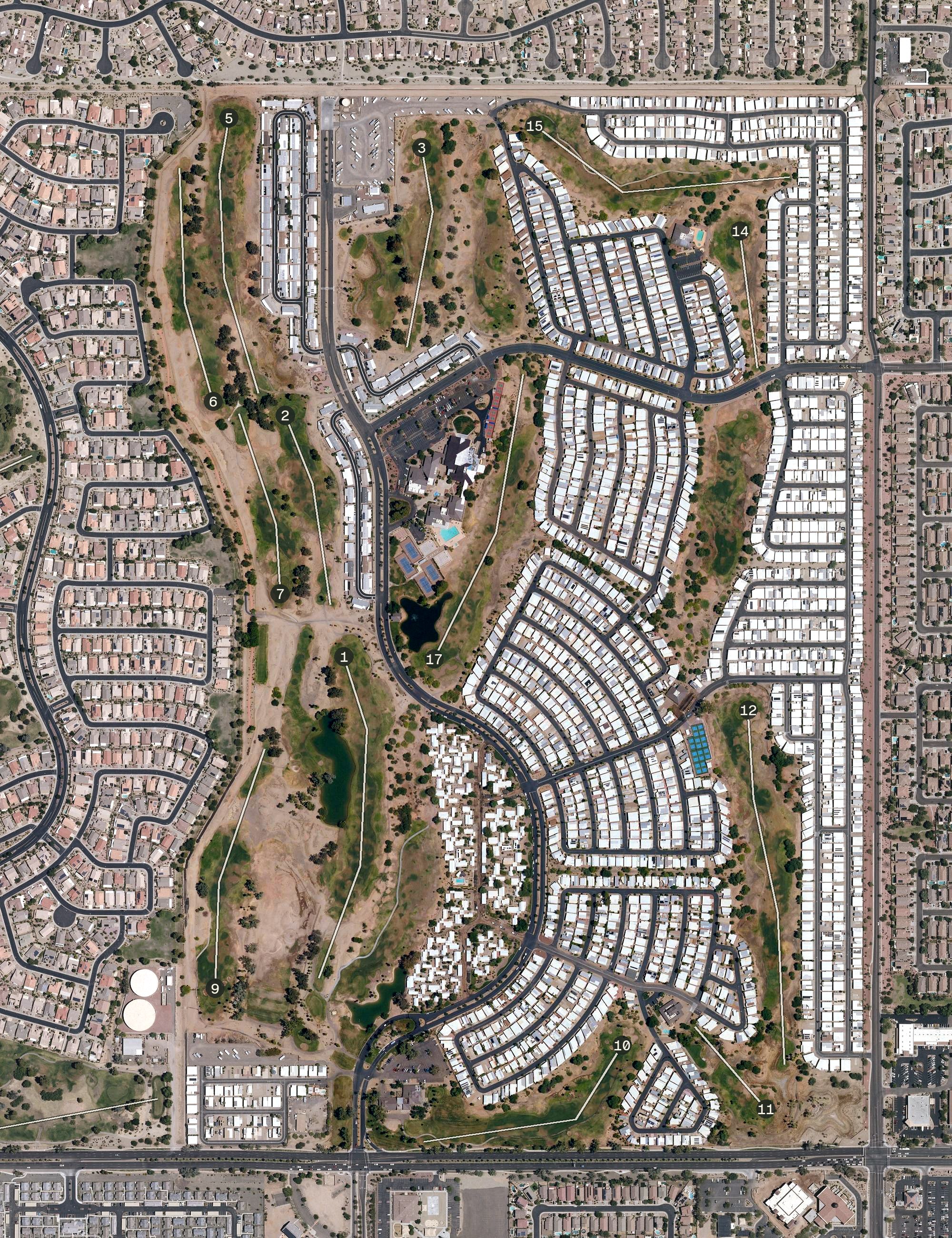Aerial view of Great Eagle Golf Club, AZ