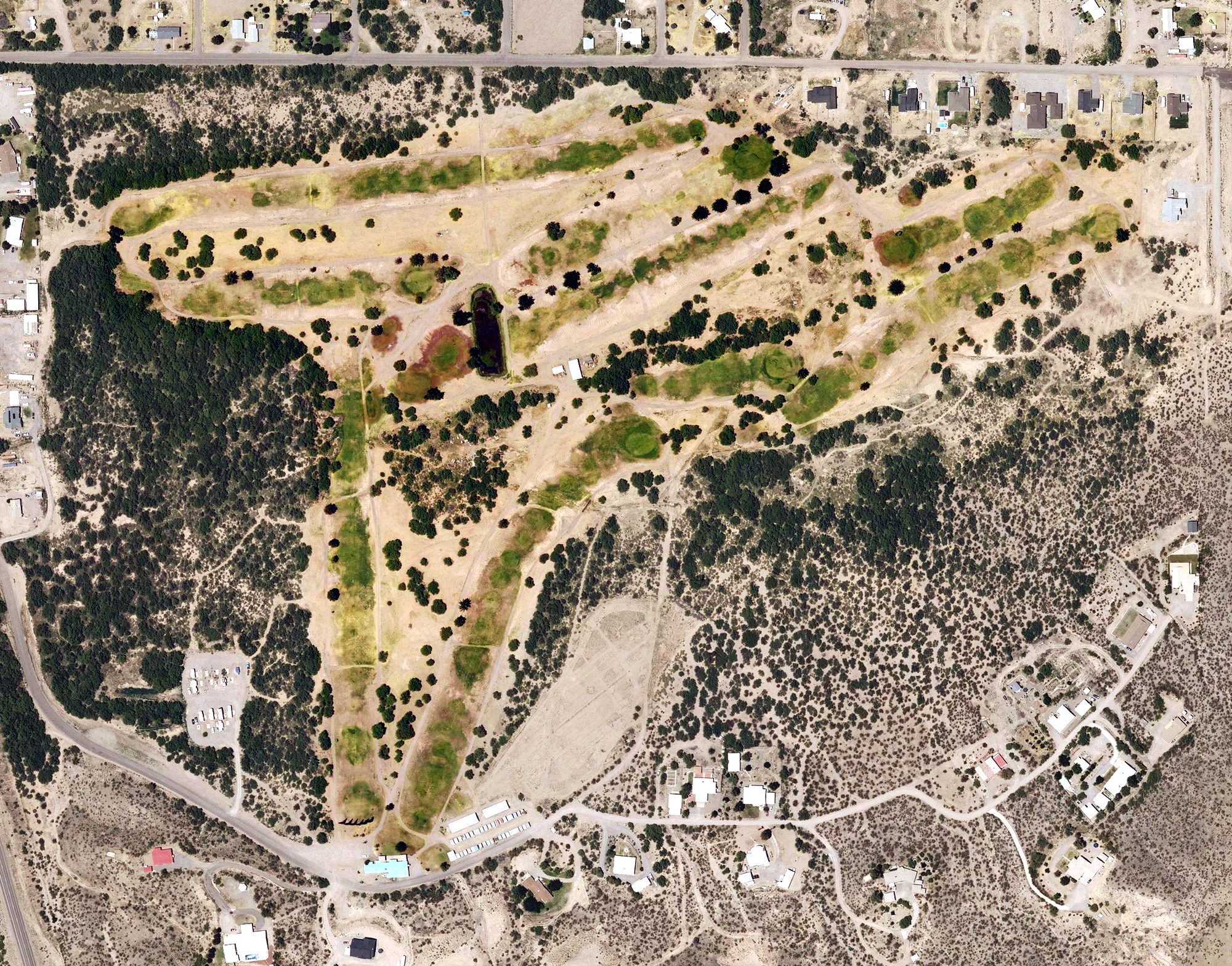 Aerial view of Greenlee Country Club, AZ