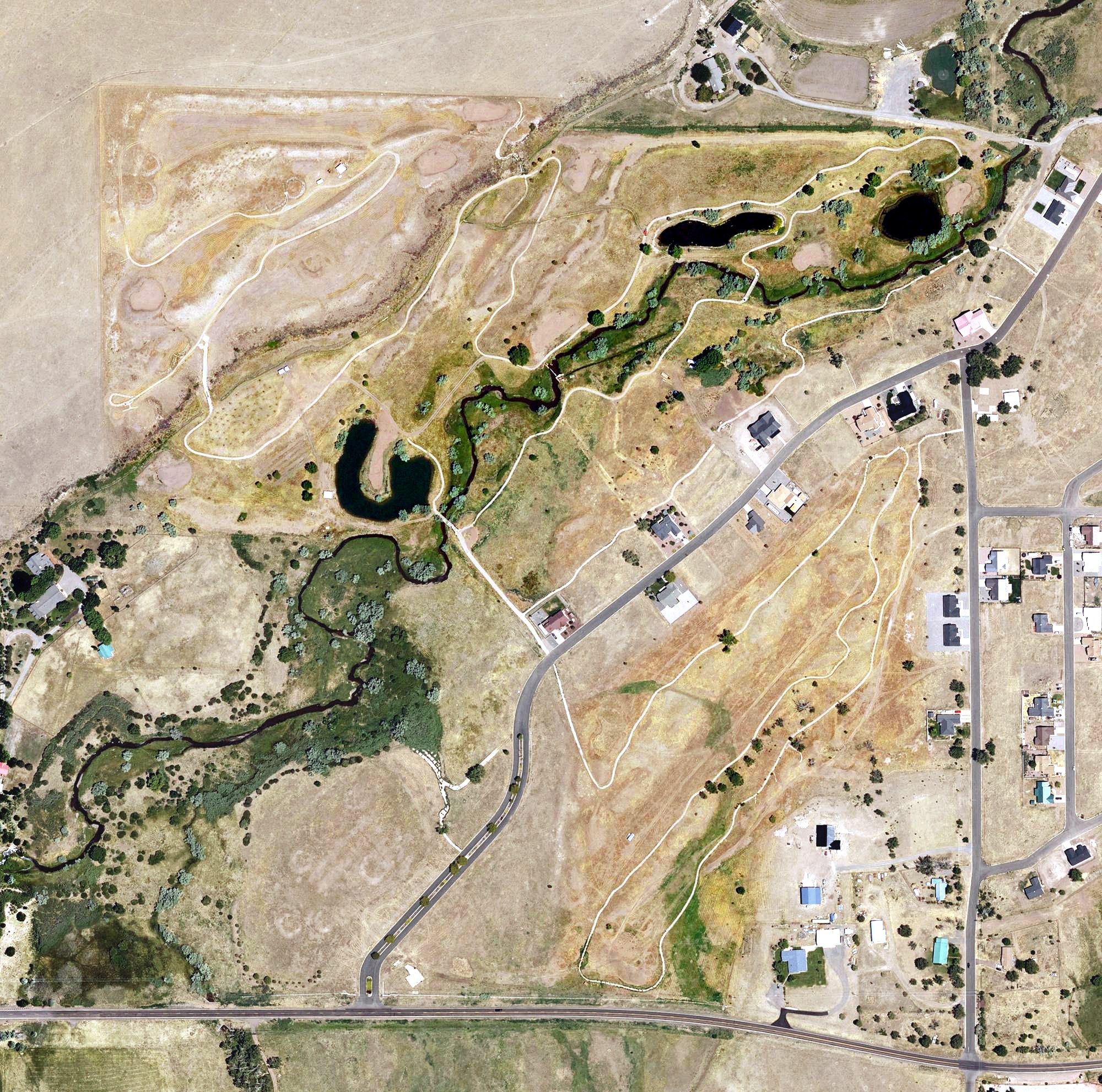 Aerial view of Greer Lakes, AZ
