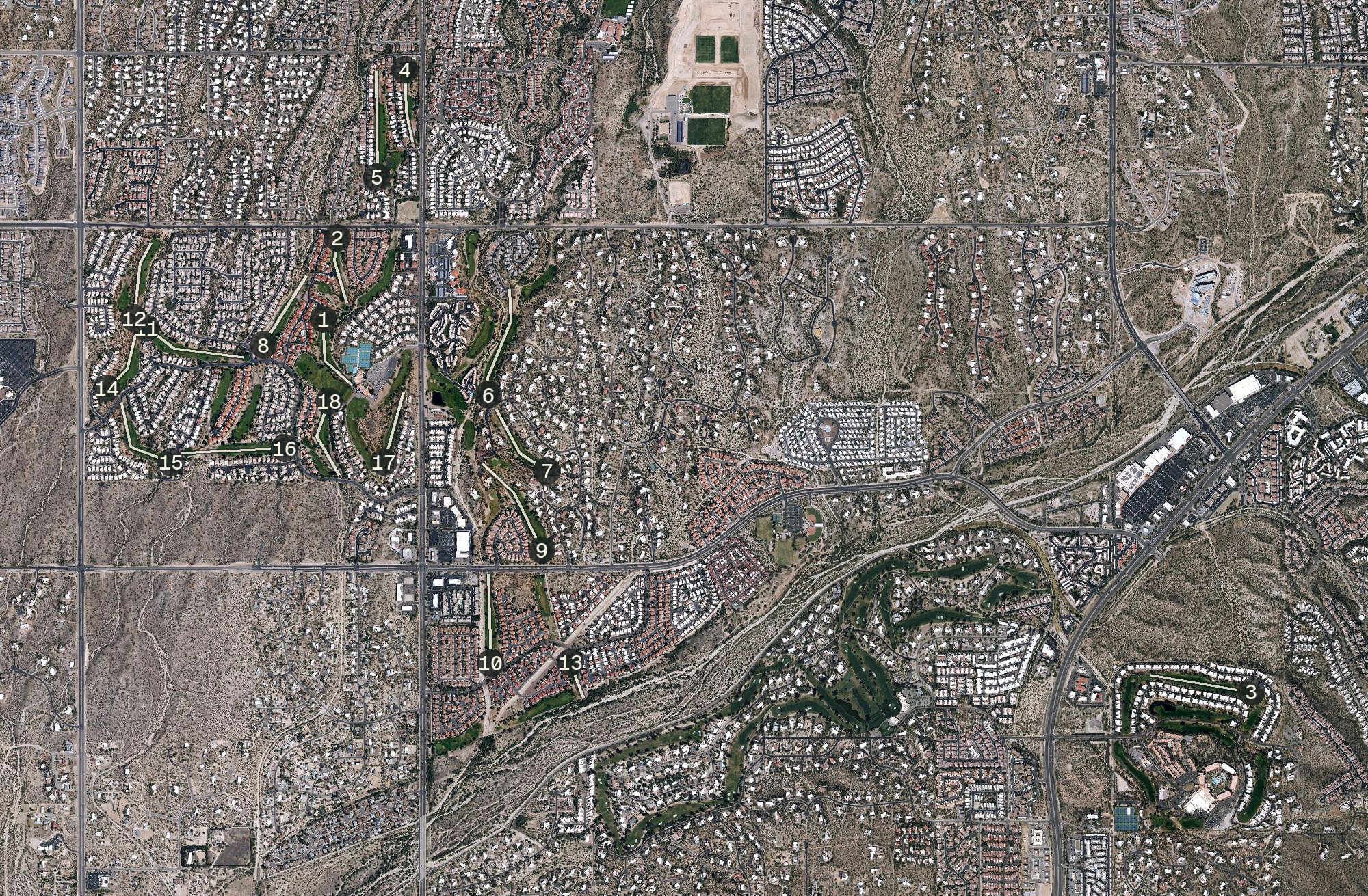 Aerial view of Hilton El Conquistador Country Club, AZ