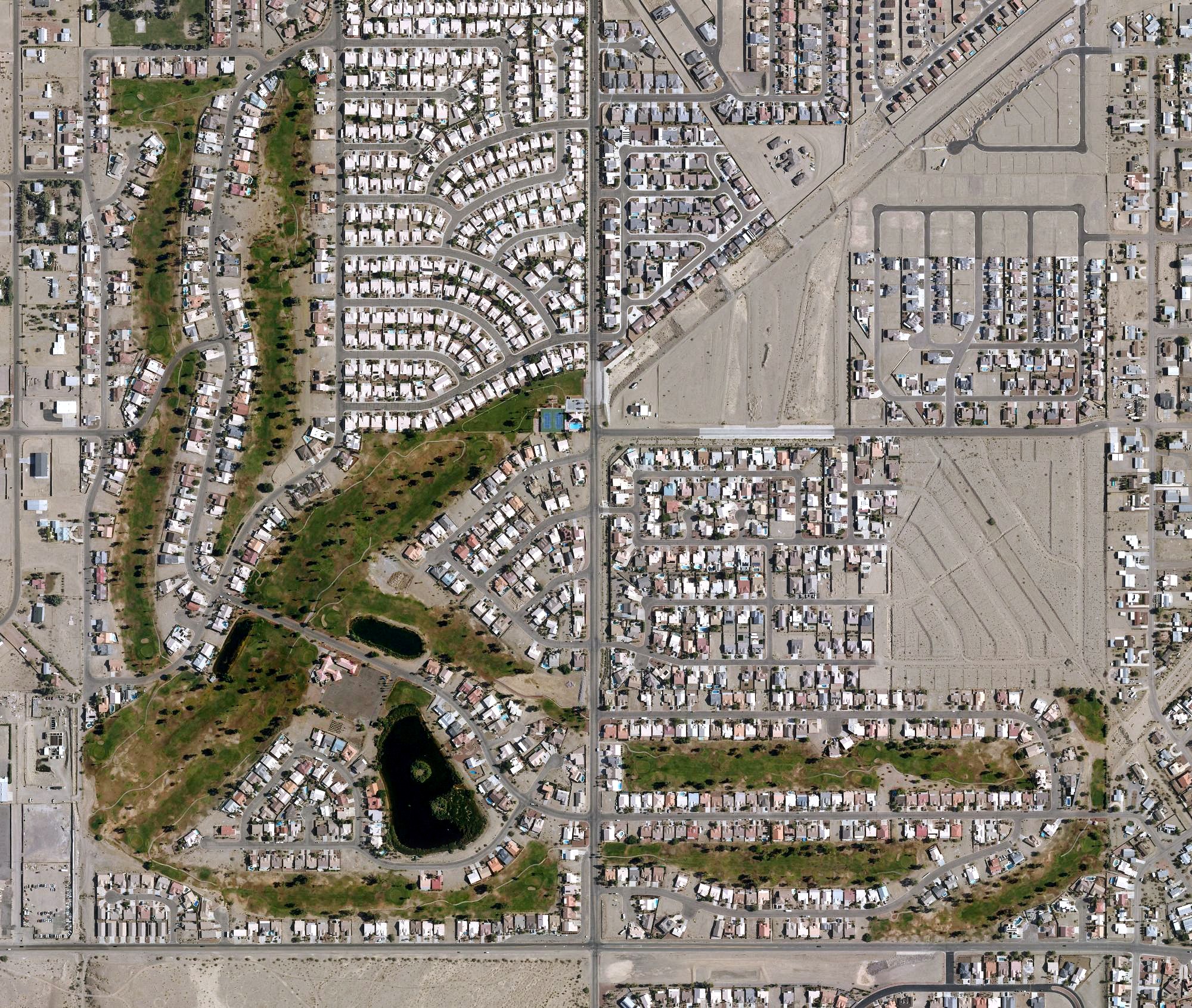 Aerial view of Huukan Golf Club (ex Desert Lakes Golf Course), AZ