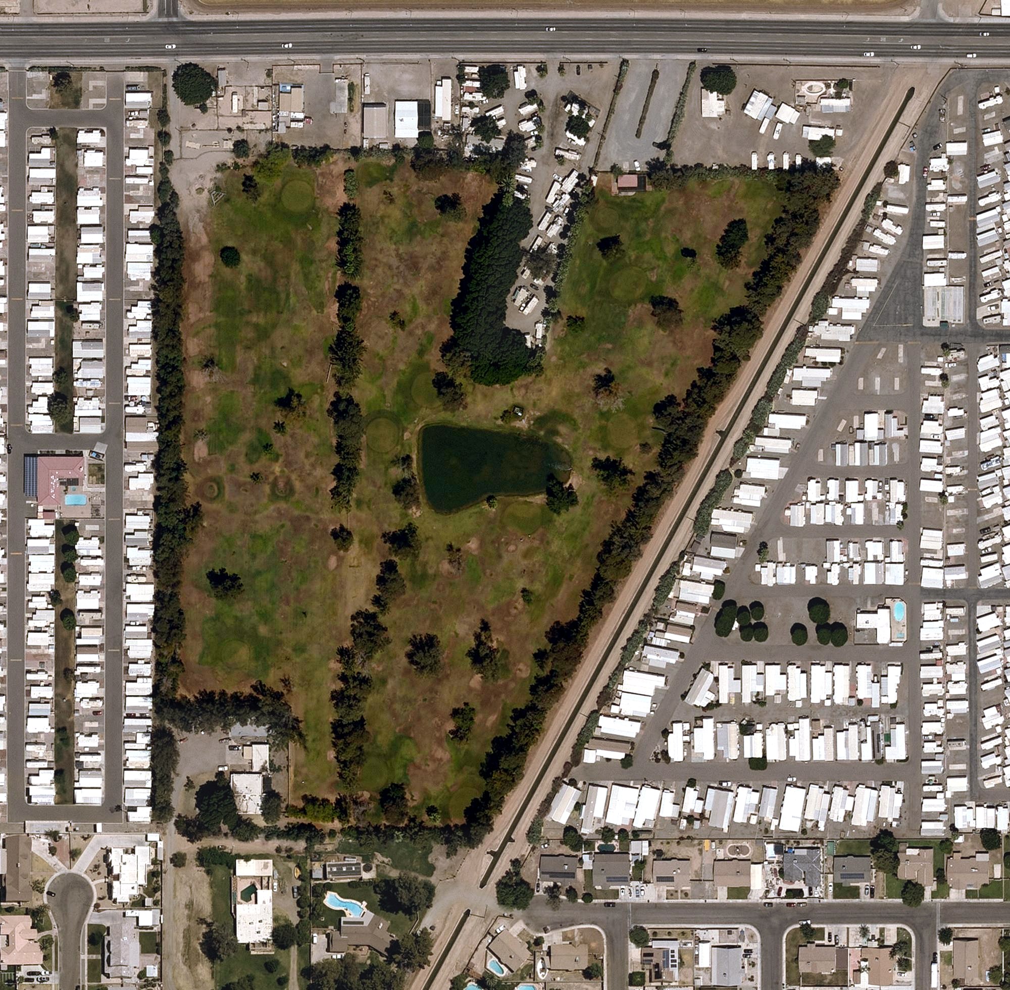 Aerial view of Ironwood Golf Course (Yuma), AZ