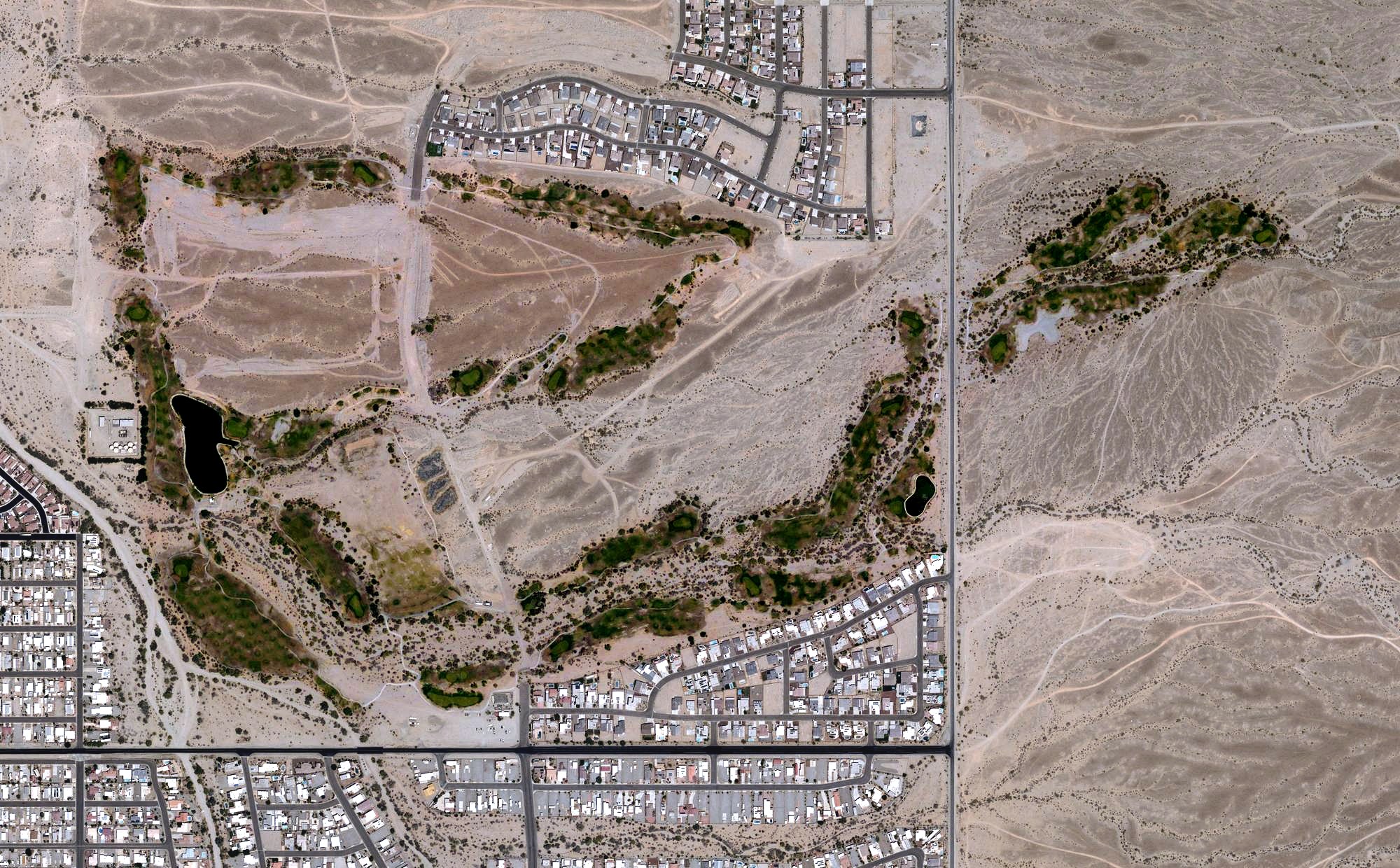 Aerial view of Las Barrancas Golf Course, AZ