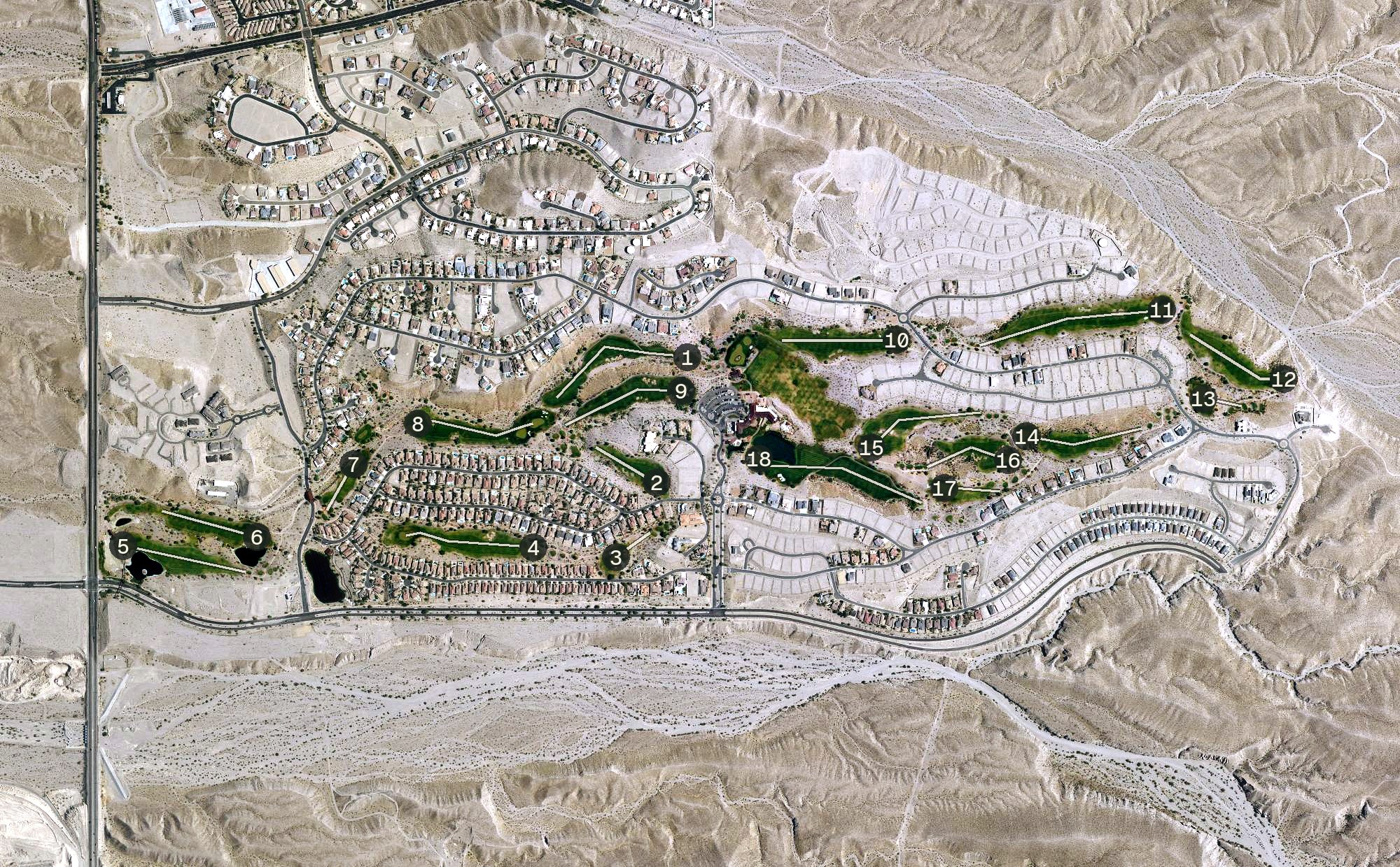 Aerial view of Laughlin Ranch Golf Course, AZ