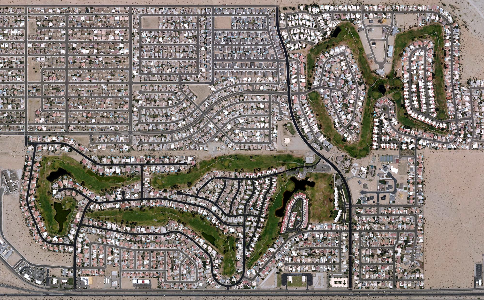 Aerial view of Mesa Del Sol Golf Club, AZ