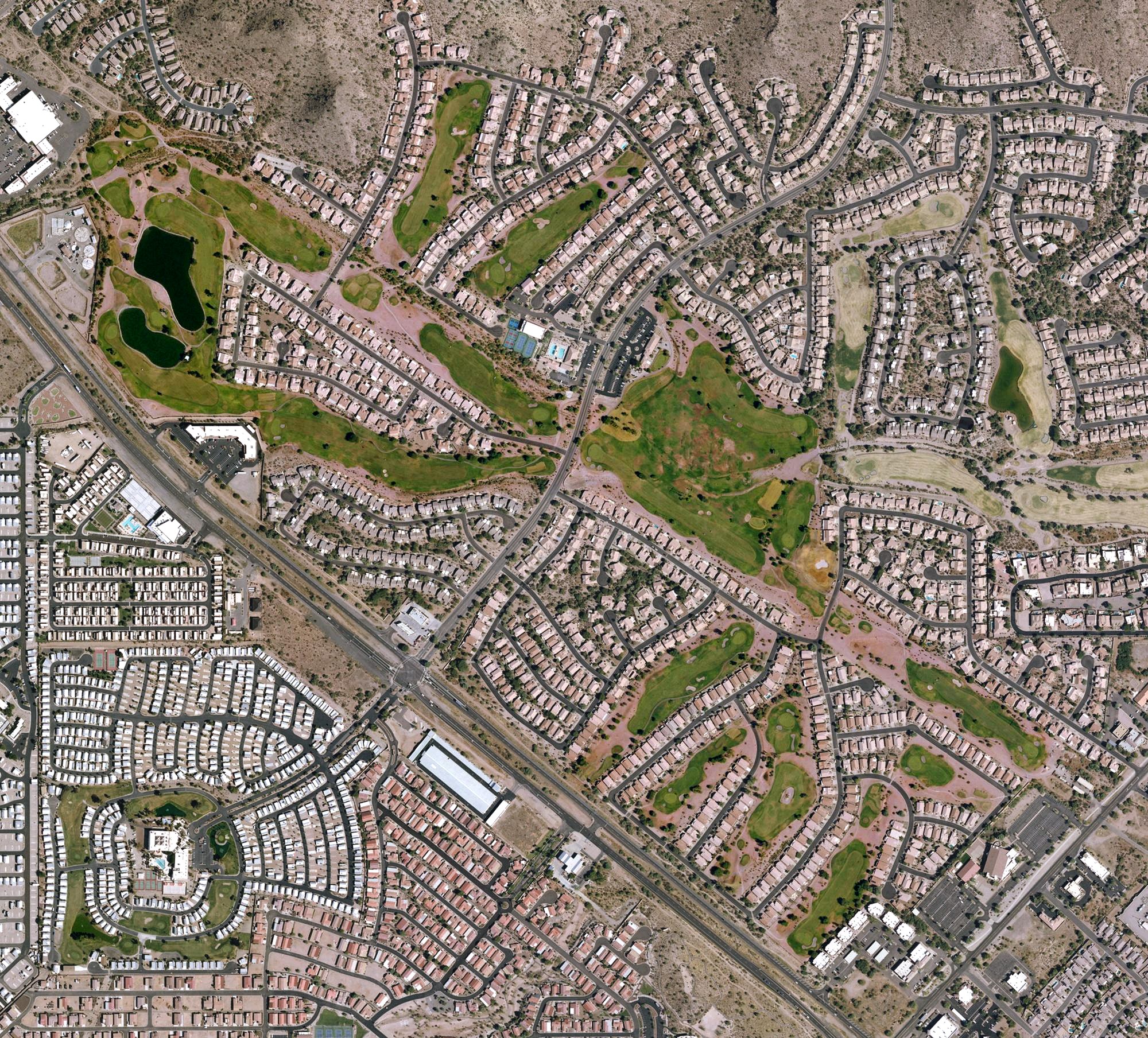 Aerial view of Mountain Brook Golf Club, AZ