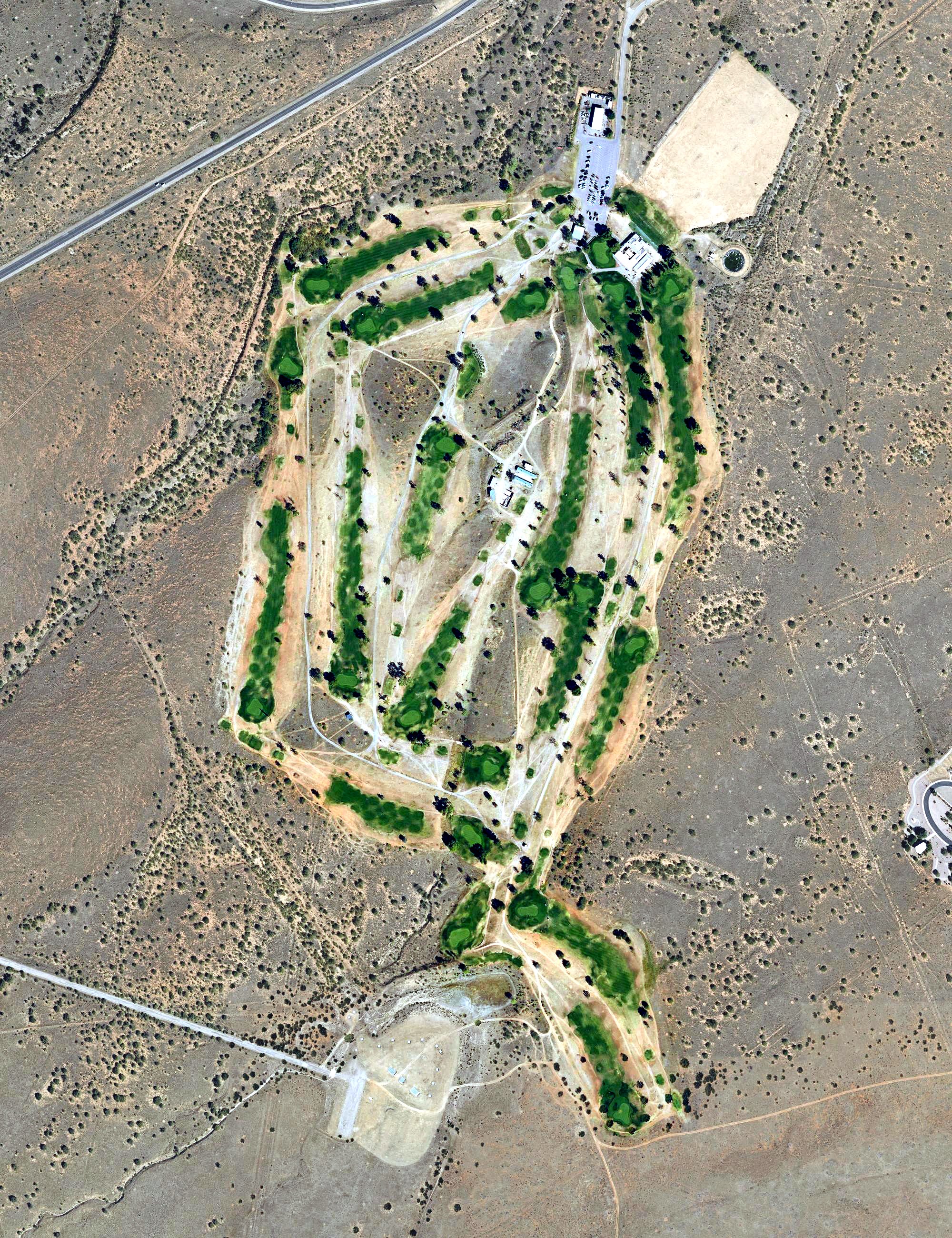 Aerial view of Mountain View Golf Course (Military), AZ