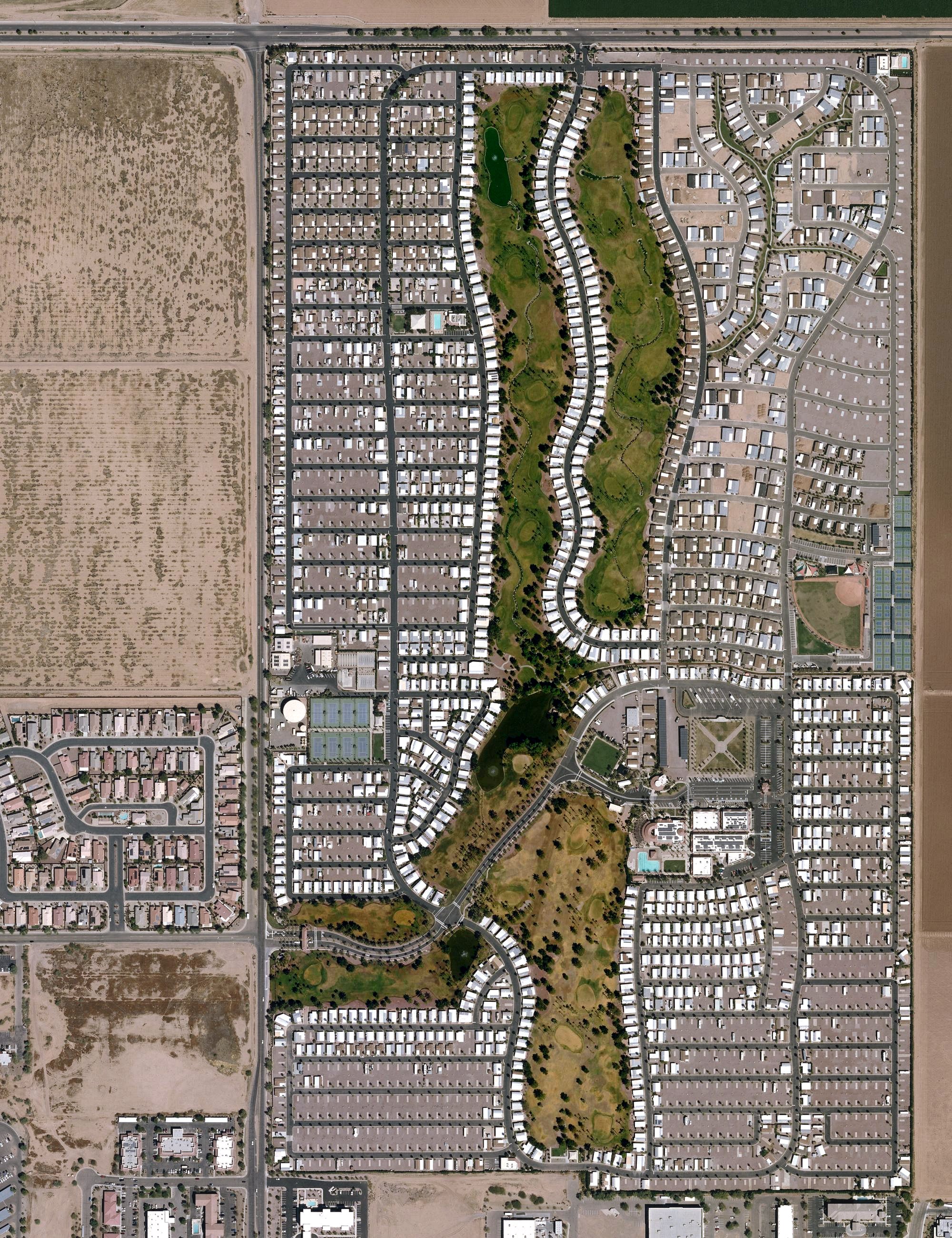 Aerial view of Palm Creek Resort & Residences, AZ