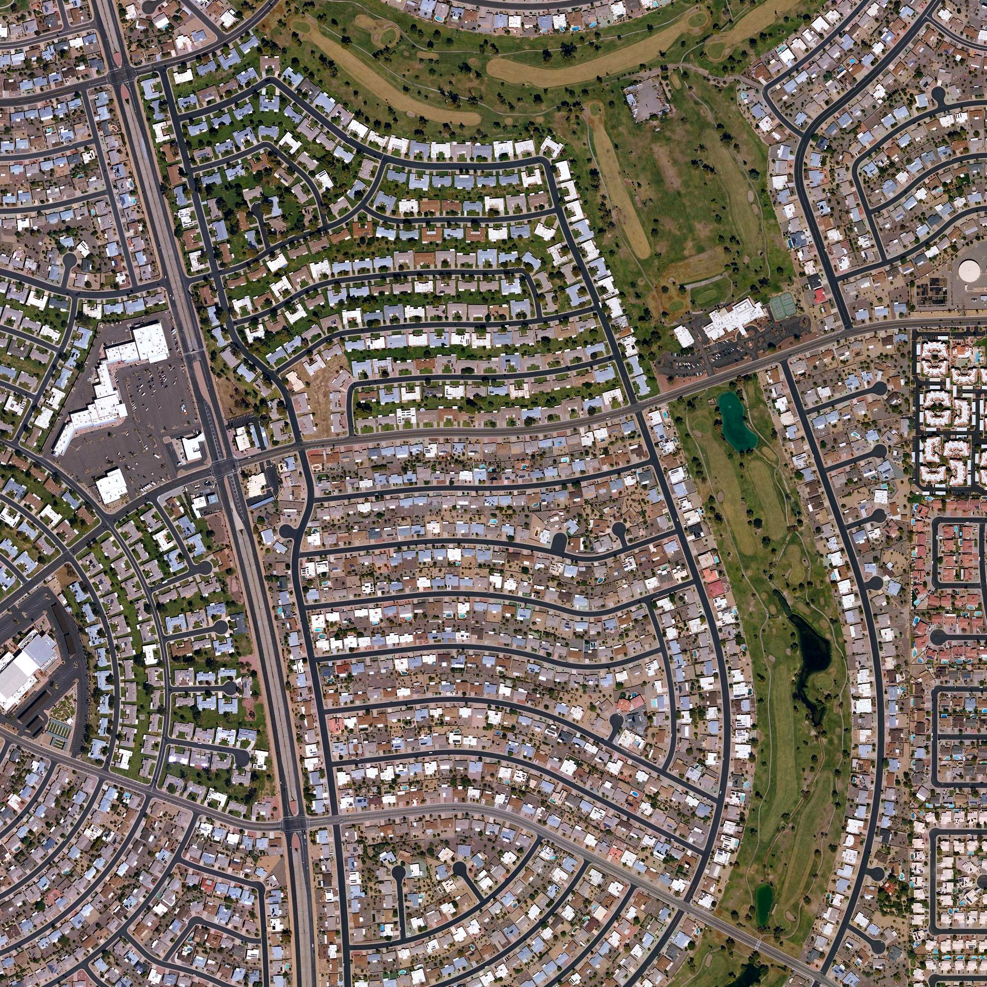 Aerial view of Palmbrook Country Club, AZ