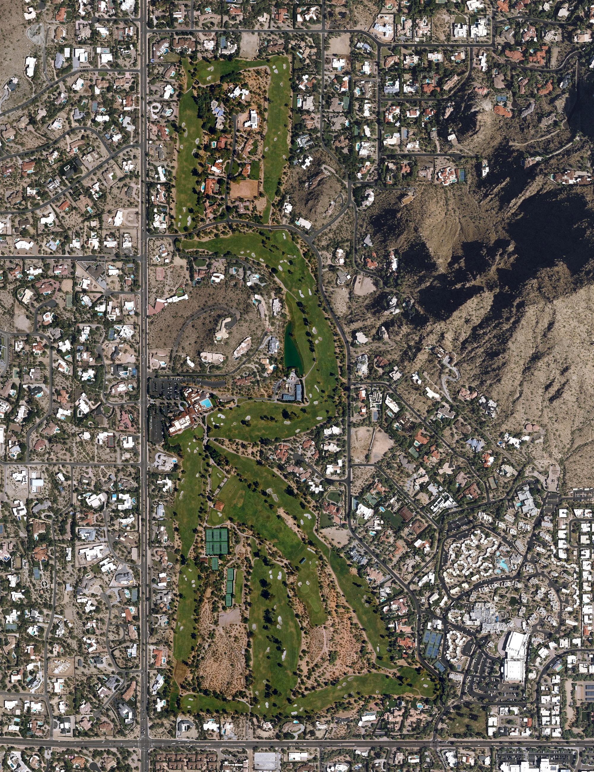 Aerial view of Paradise Valley Country Club, AZ