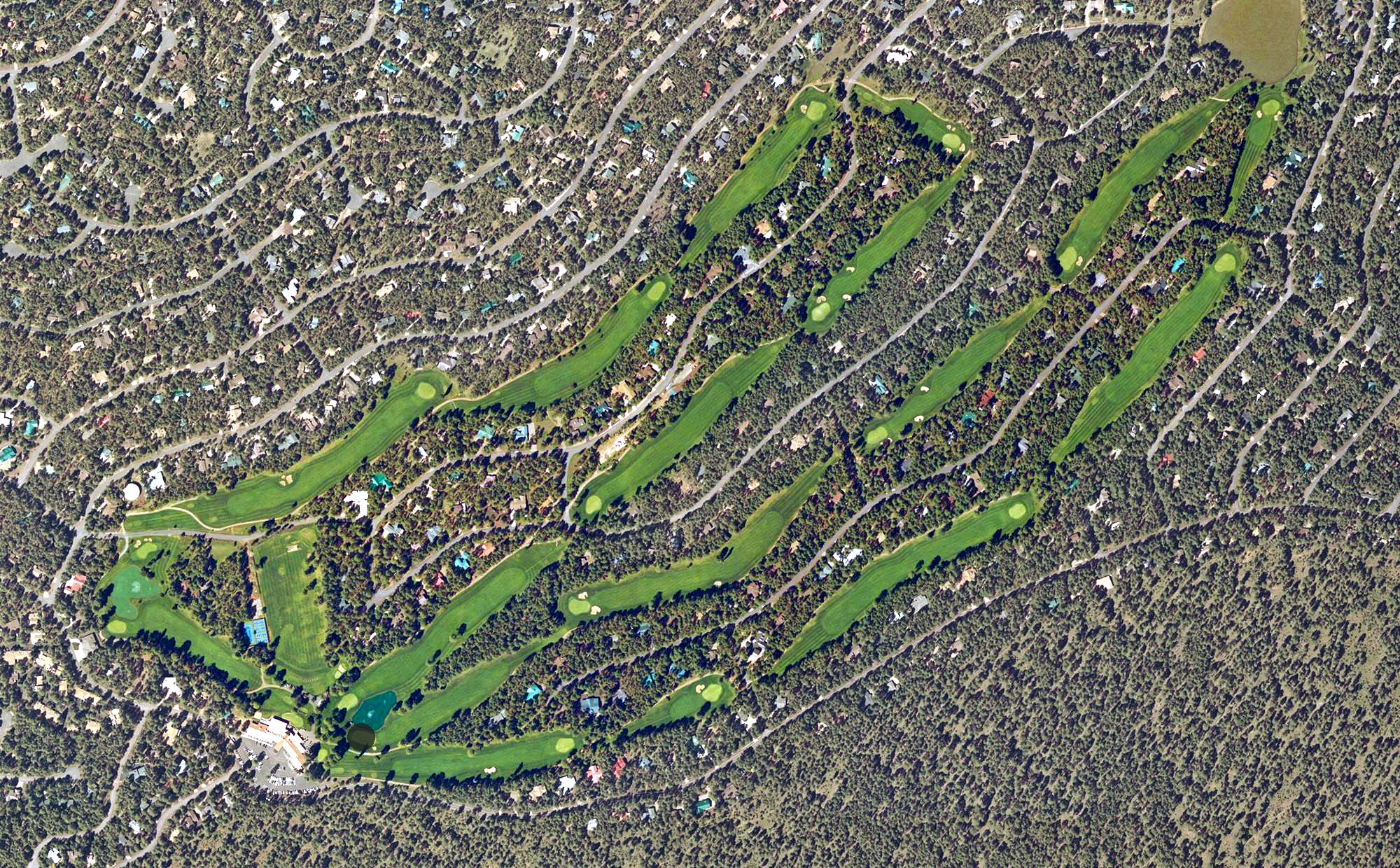 Aerial view of Pinetop Country Club, AZ