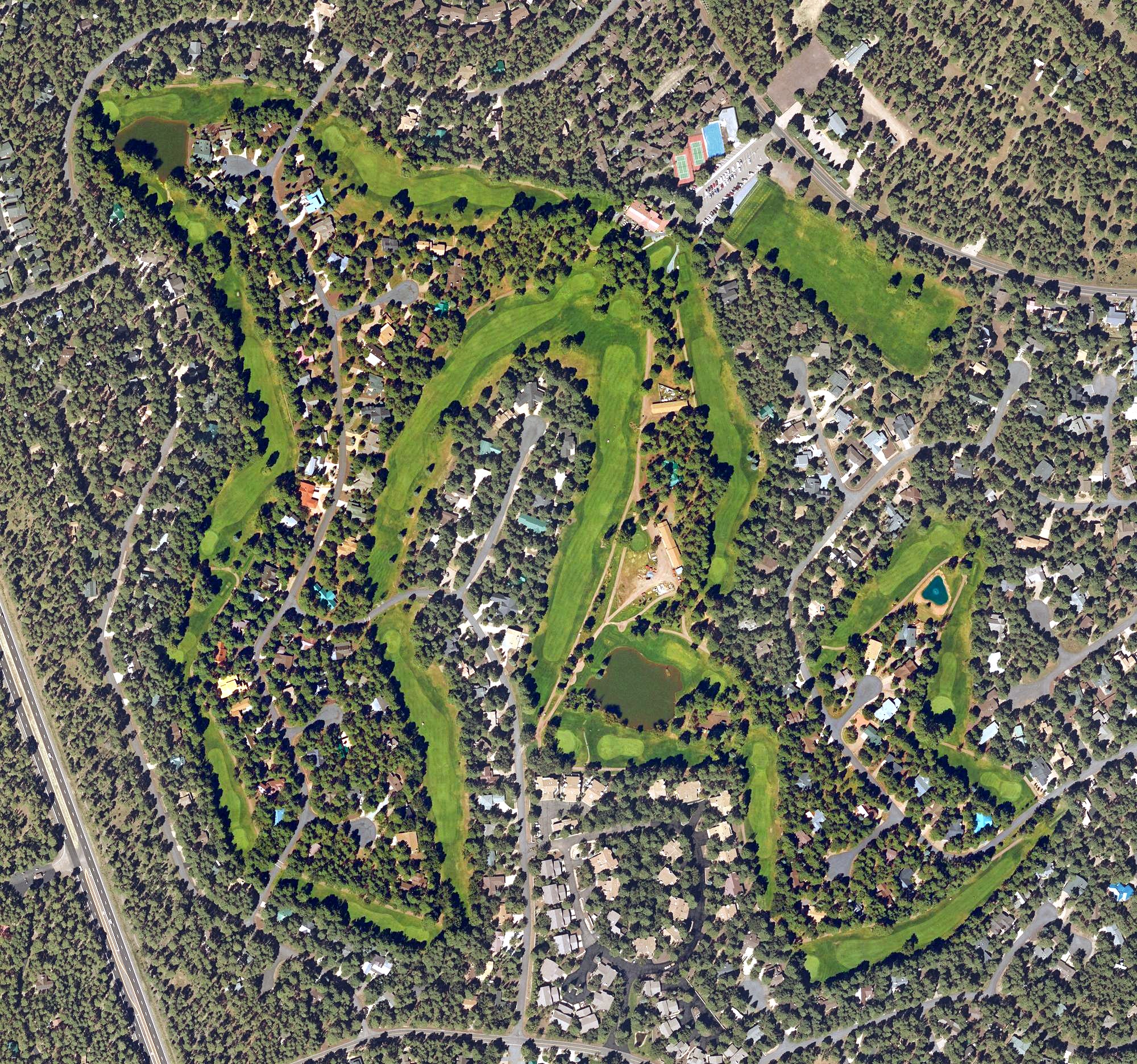 Aerial view of Pinetop Lakes Golf & Country Club, AZ