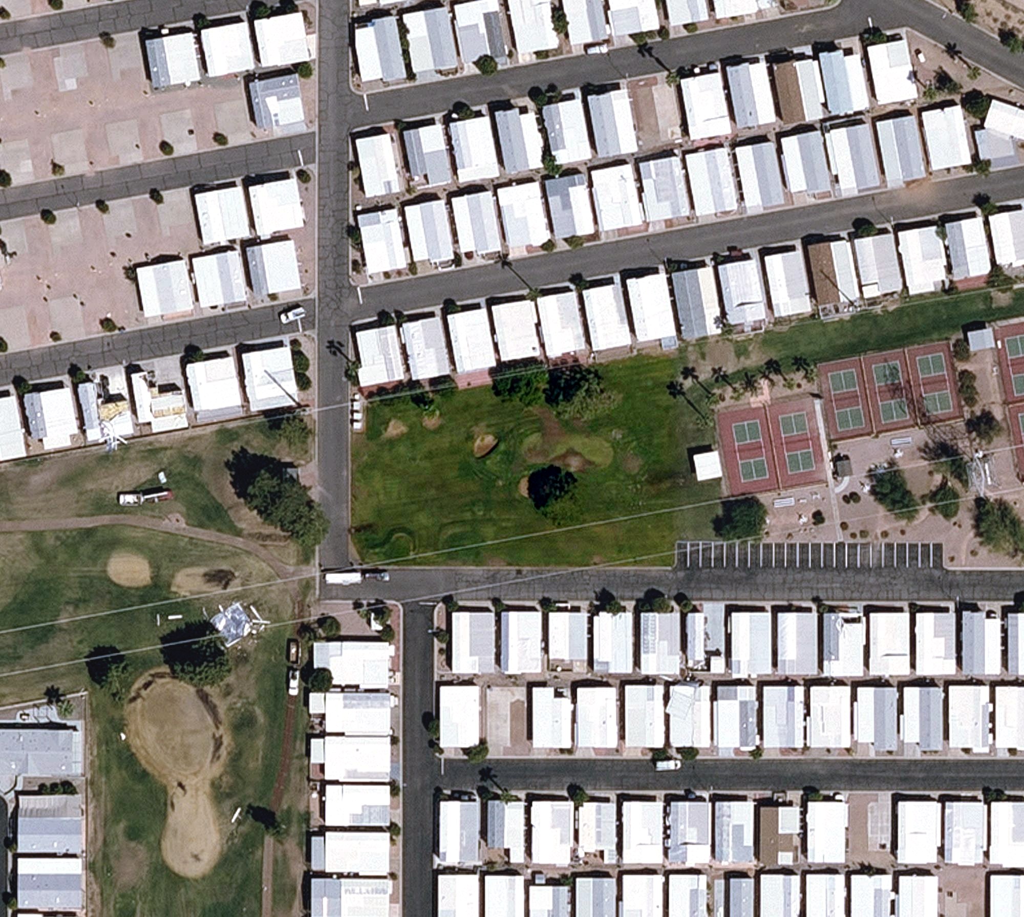 Aerial view of Putting Greens, AZ
