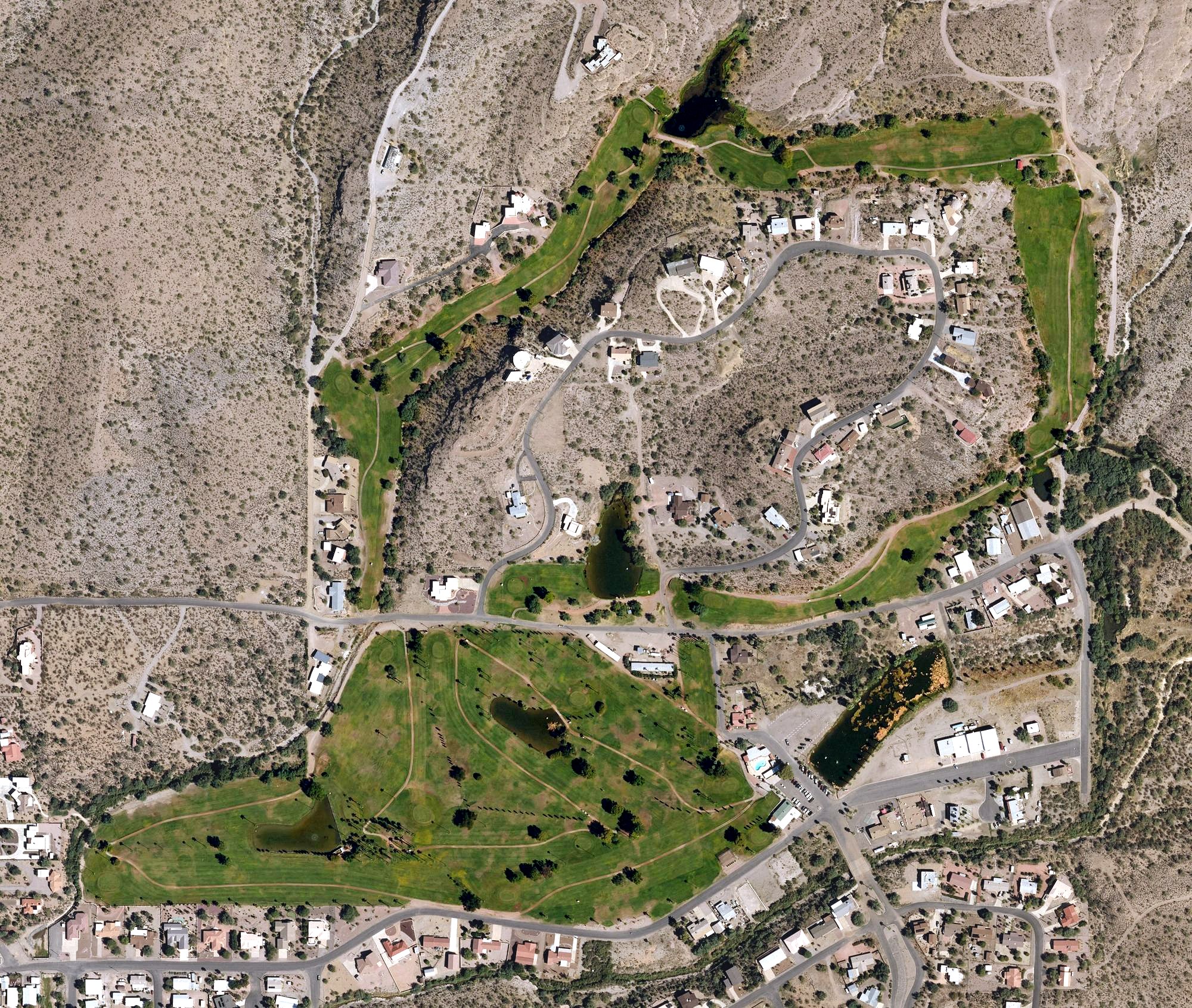 Aerial view of Queen Valley Golf Course, AZ